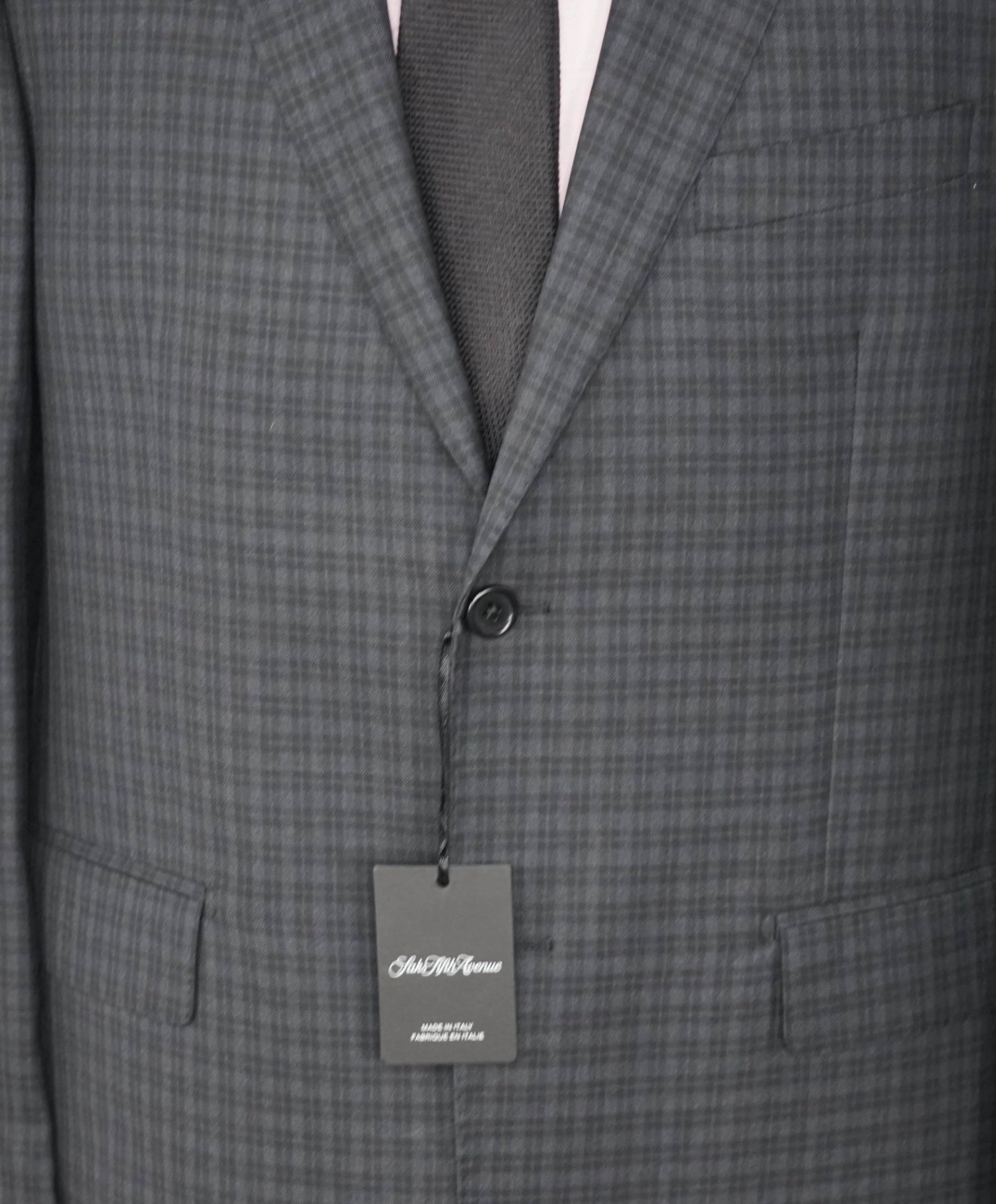 $995 ZEGNA "Traveller" For SFA - Navy Check Wool Suit - 42R