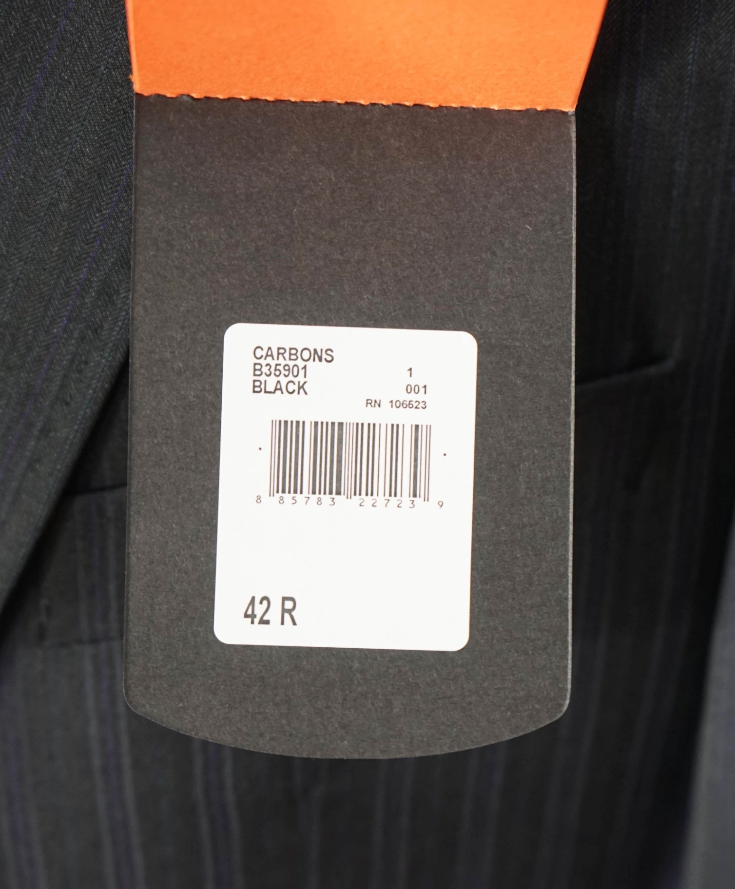 $850 TED BAKER - 1-Button Gray Blue/Purple Stripe Wool Suit - 42R