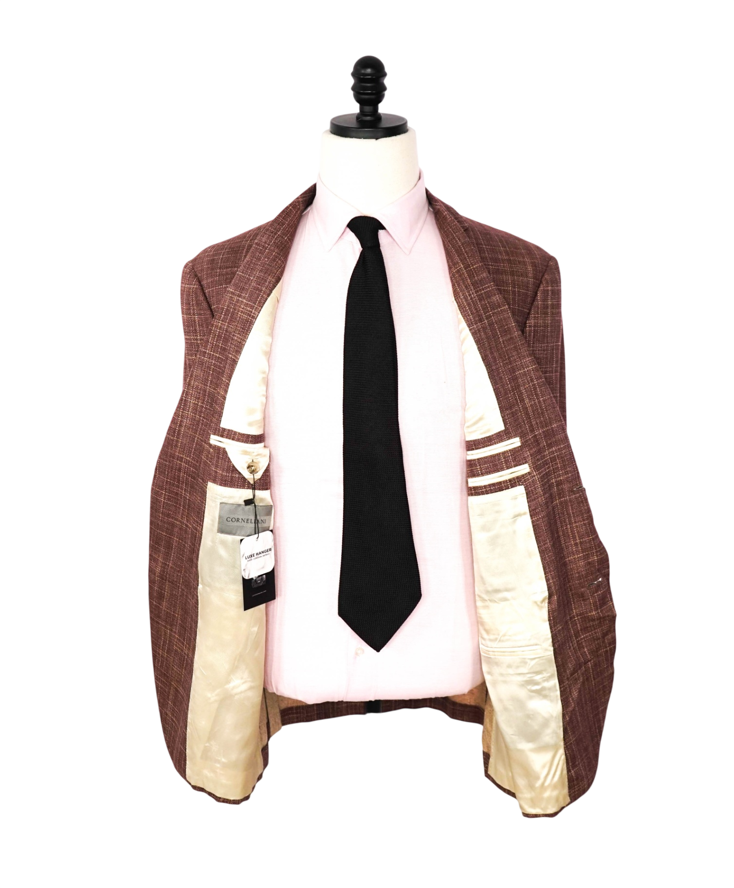 $2,195 CORNELIANI - Brick Red *PURE SILK* Blazer - 44R