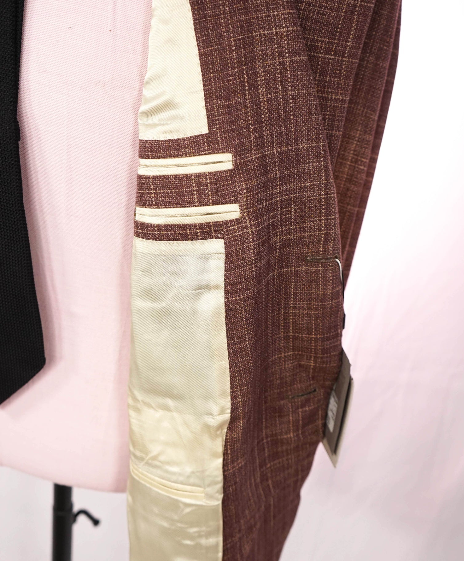 $2,195 CORNELIANI - Brick Red *PURE SILK* Blazer - 44R