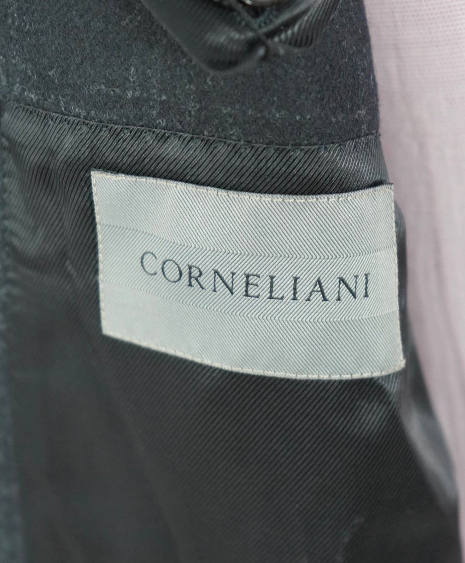 $1,995 CORNELIANI - Black Plaid Wool/Cashmere Blazer - 44R