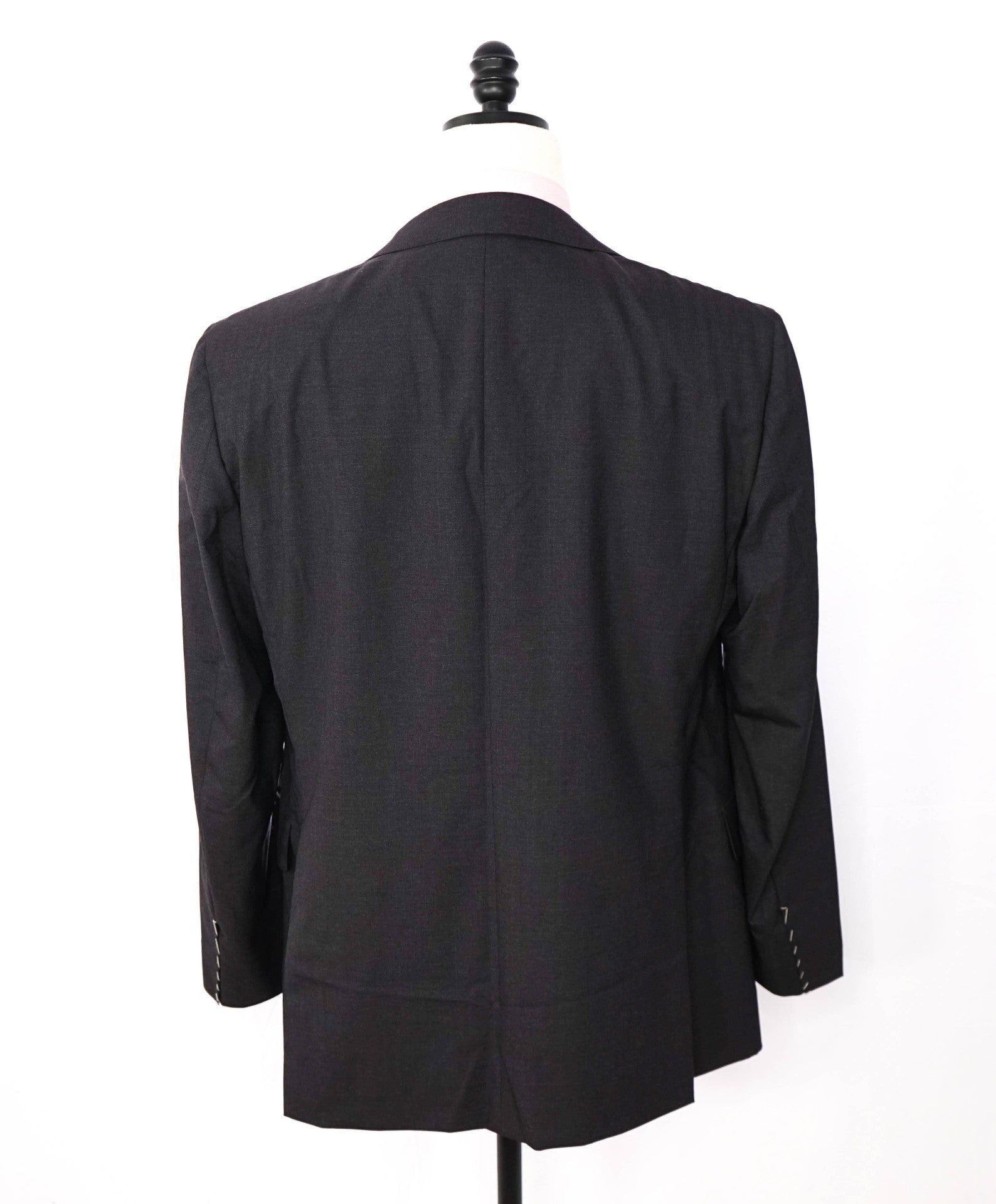 $2,695 PAUL STUART - *FULL CANVAS* Solid Gray Wool Suit - 44L