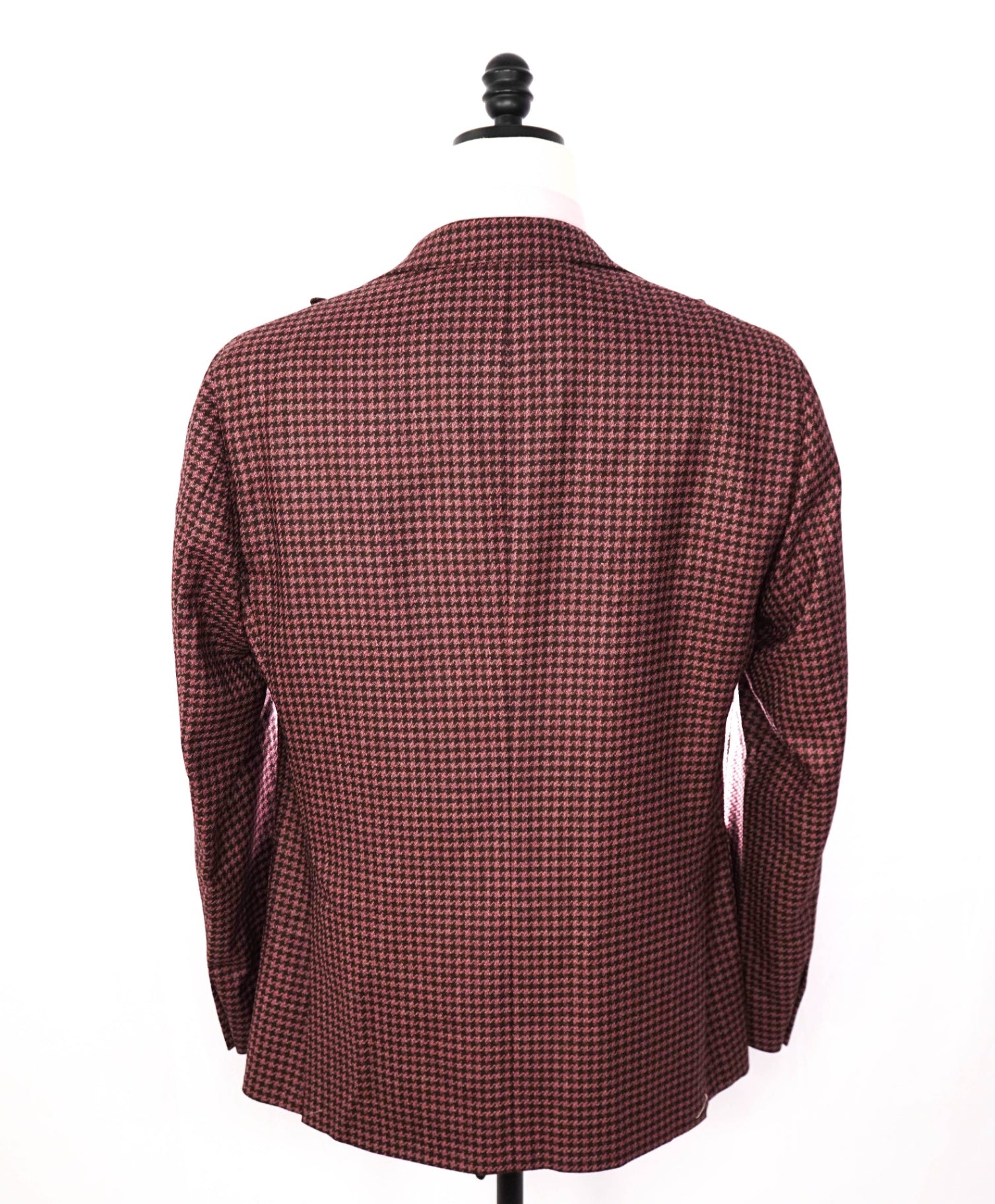 $1,995 CORNELIANI - Pink Houndstooth *17,25 Microns* Blazer - 44R