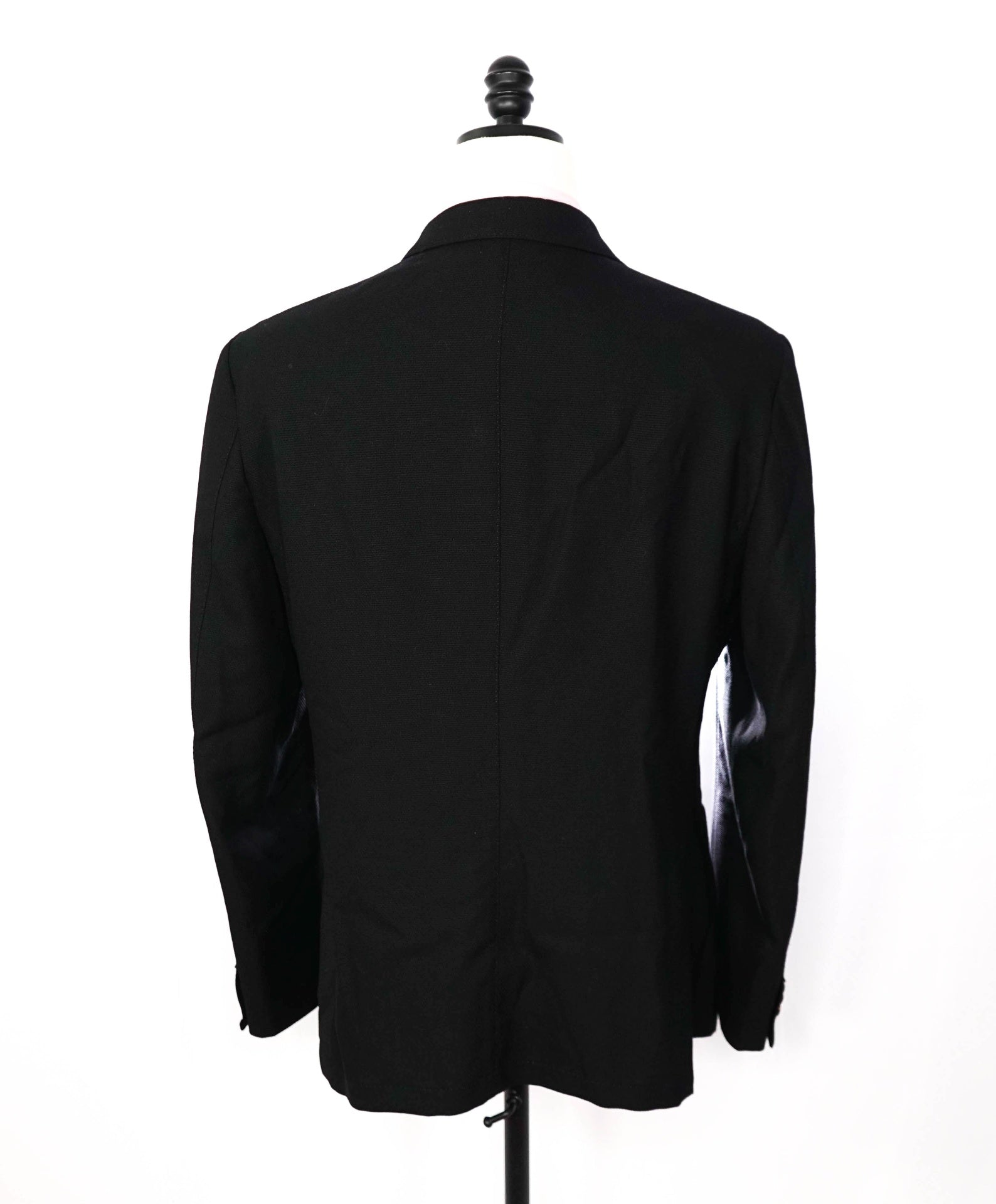 $1,635 Z ZEGNA - Textured Black TECHMERINO Wool Blazer - 44R