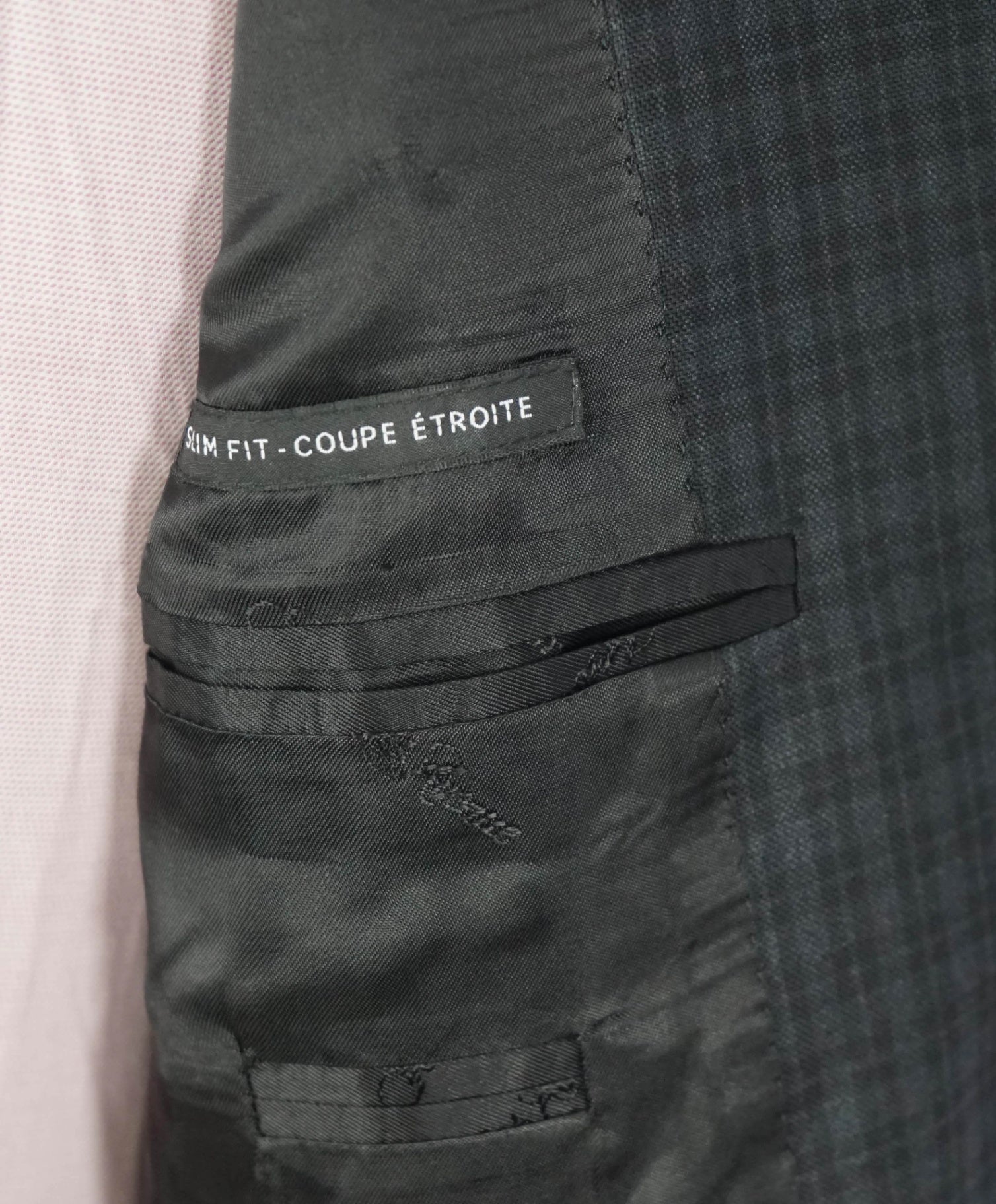 $995 ZEGNA "Traveller" For SFA - Navy Check Wool Suit - 42R