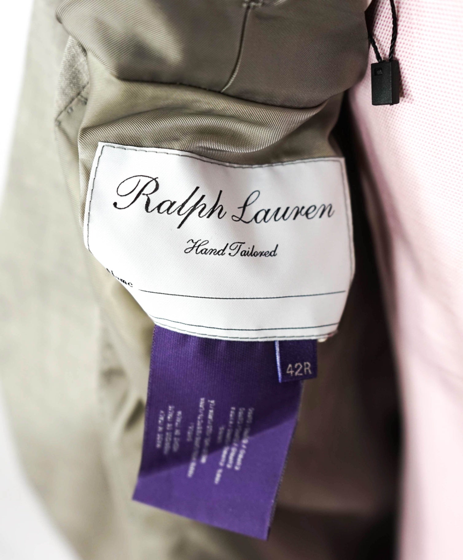 $2,995 RALPH LAUREN PURPLE LABEL - Light Gray Wool Suit - 42R