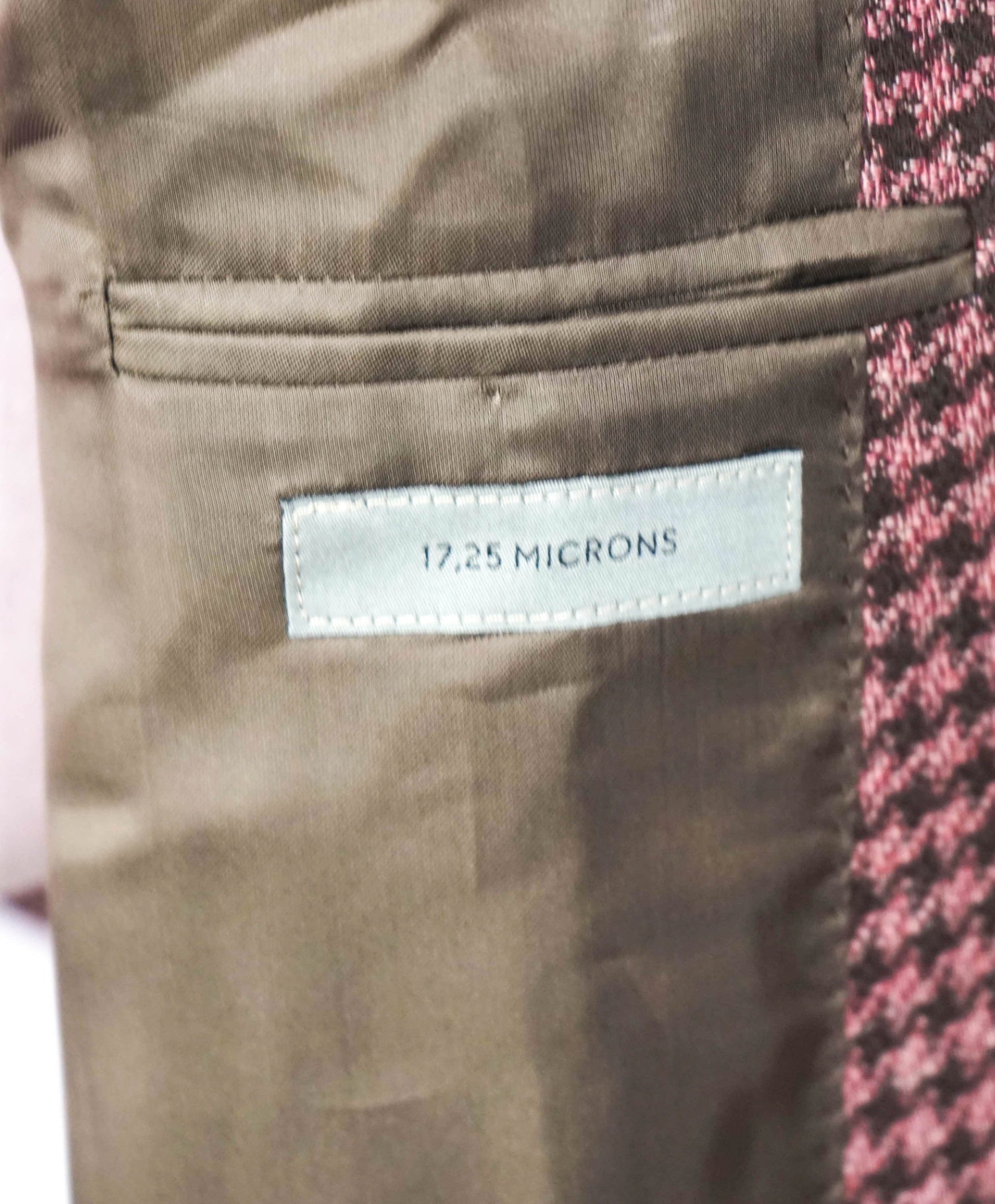 $1,995 CORNELIANI - Pink Houndstooth *17,25 Microns* Blazer - 44R