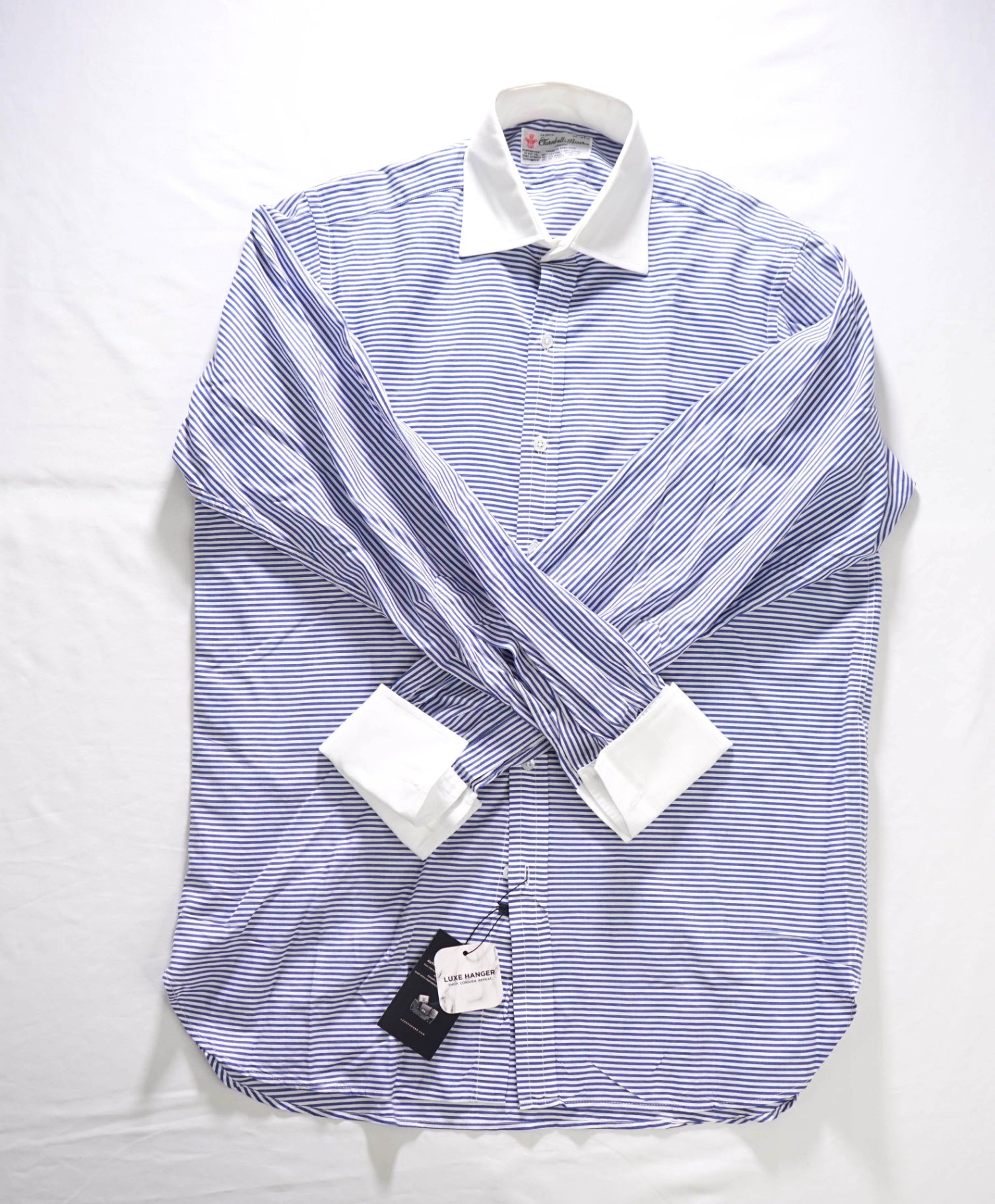 $575 TURNBULL & ASSER - Contrast Collar Dress Shirt -  16-41