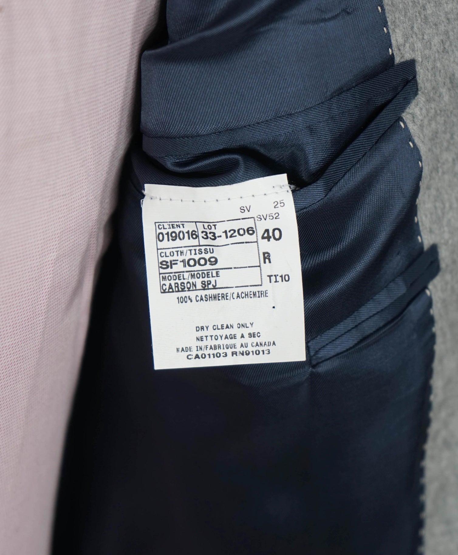 $1,295 LORO PIANA For SFA - Gray PURE Cashmere Blazer - 40R