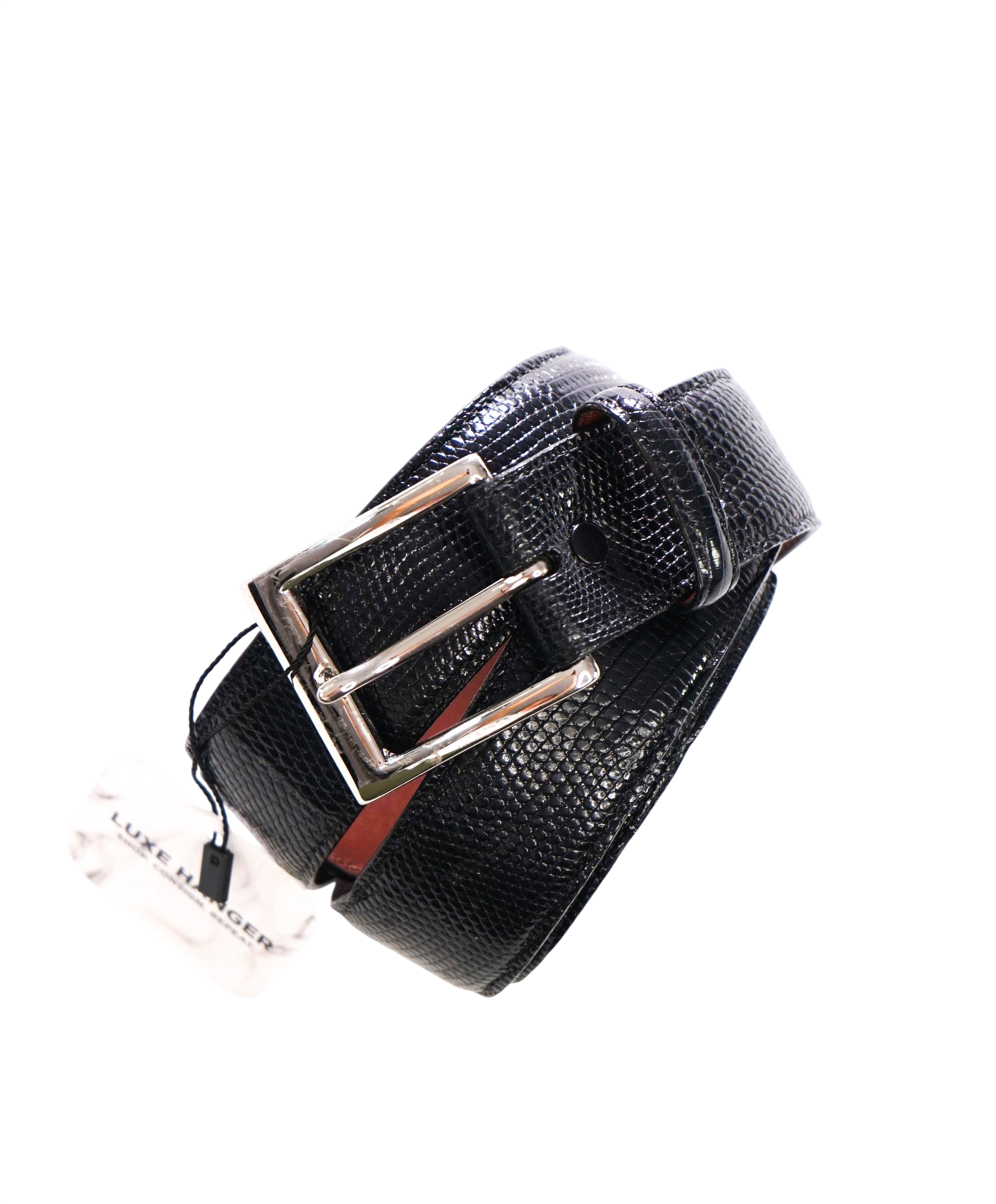 $200 RINGMARK - Black Lizard Belt - 40