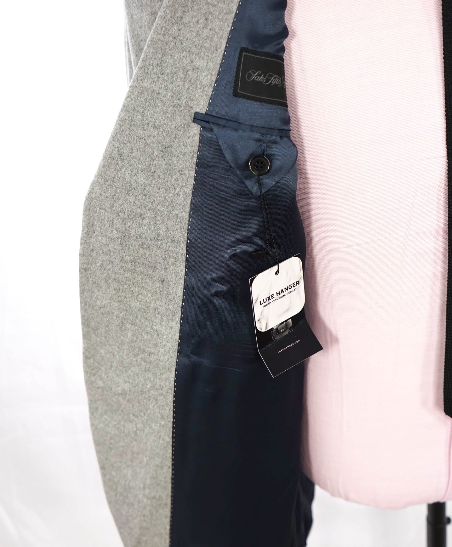 $1,295 LORO PIANA For SFA - Gray PURE Cashmere Blazer - 40R