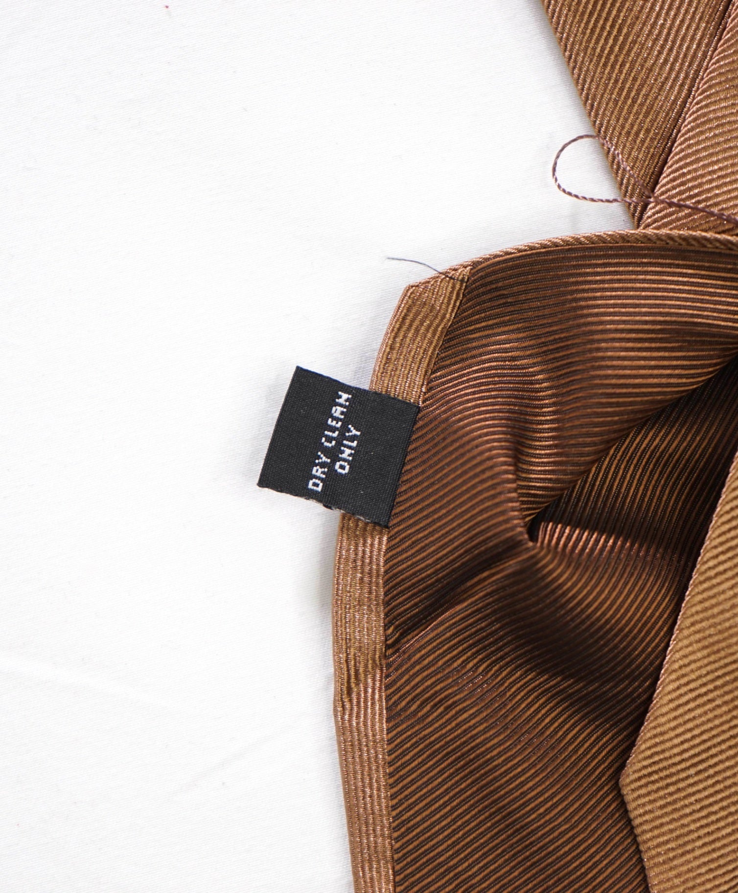 $192 LUIGI BORRELLI - Brown Silk - 3.25" Tie