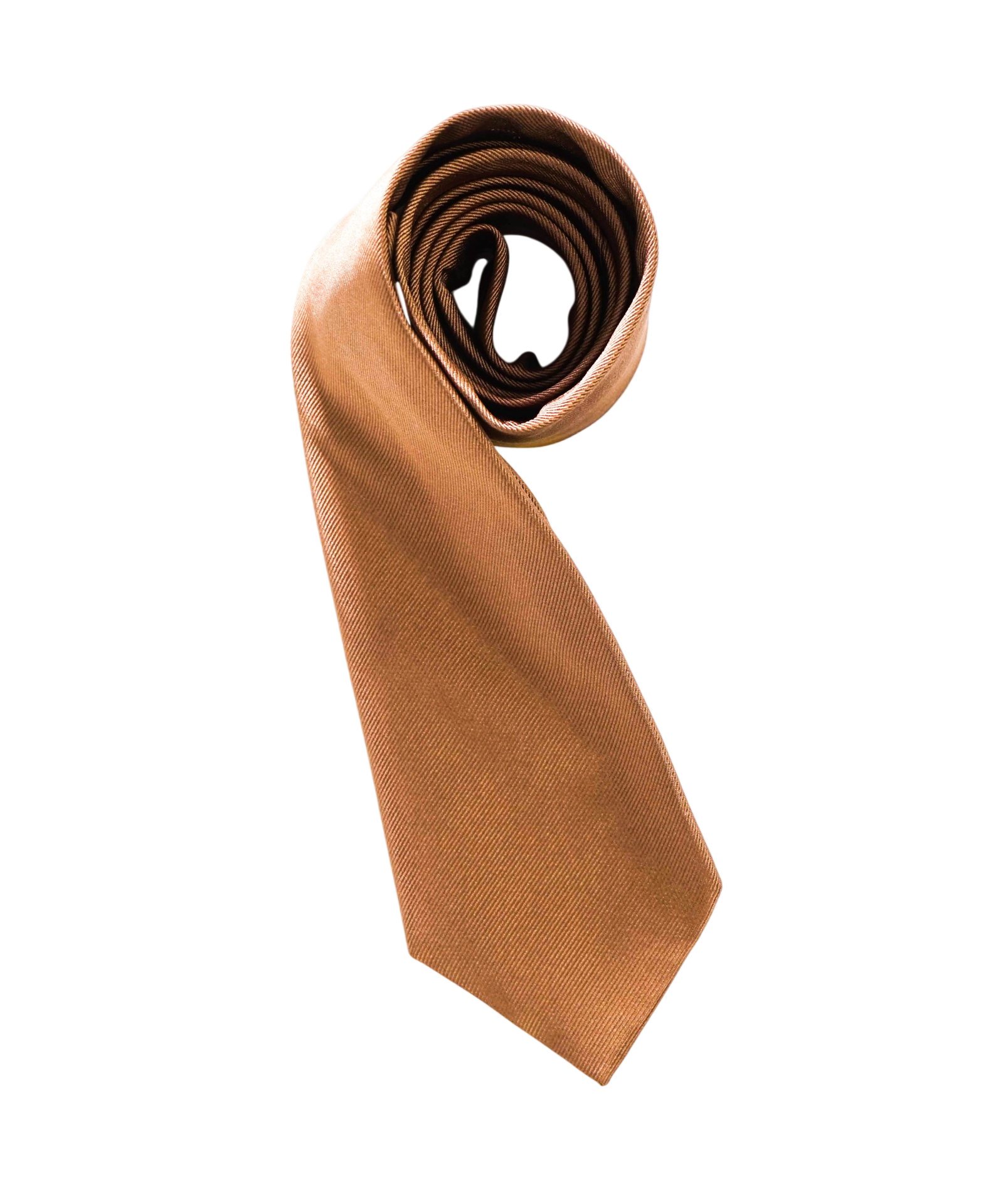 $192 LUIGI BORRELLI - Brown Silk - 3.25" Tie