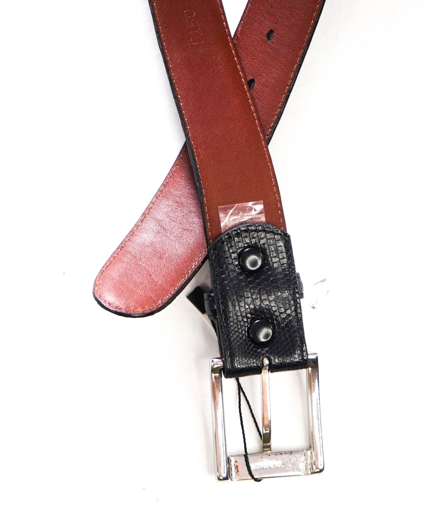 $200 RINGMARK - Black Lizard Belt - 40