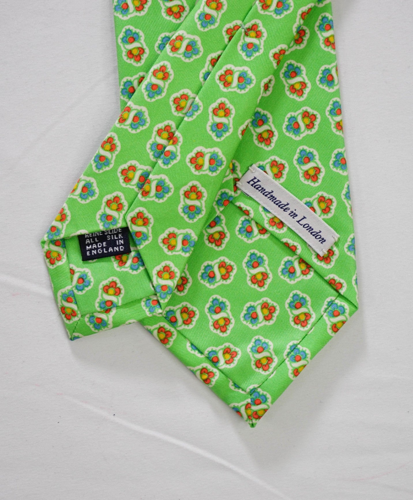 $275 DRAKE'S - Green Medallion Silk - 3" Tie