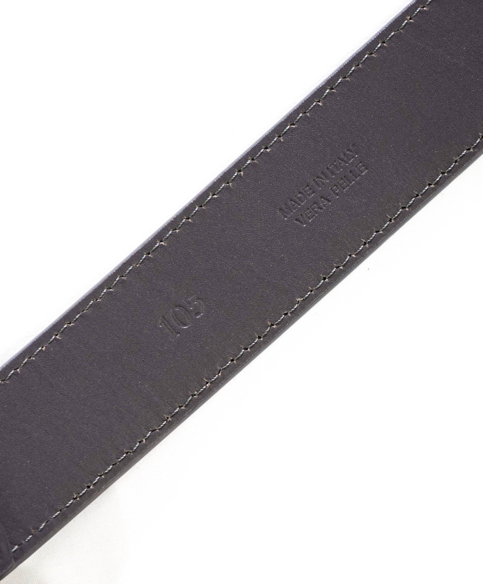 $520 GIUSEPPE ZANOTTI - Gray Leather Belt - 41W