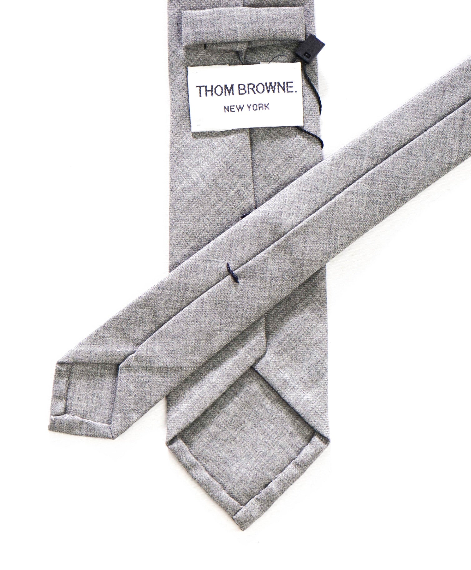 $190 THOM BROWNE - Solid Gray - 2.25" Tie