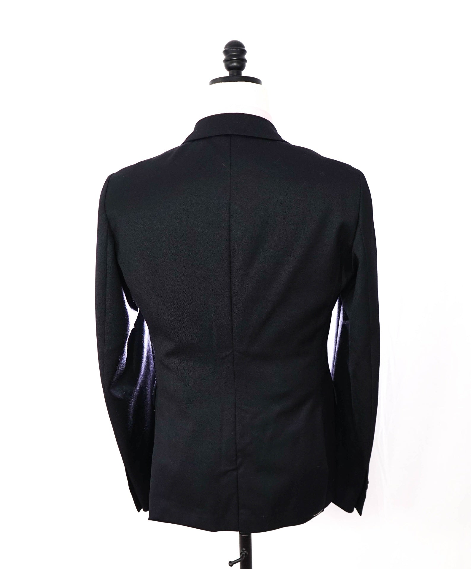 $3,200 VALENTINO - Navy Blue Wool Blazer - 36