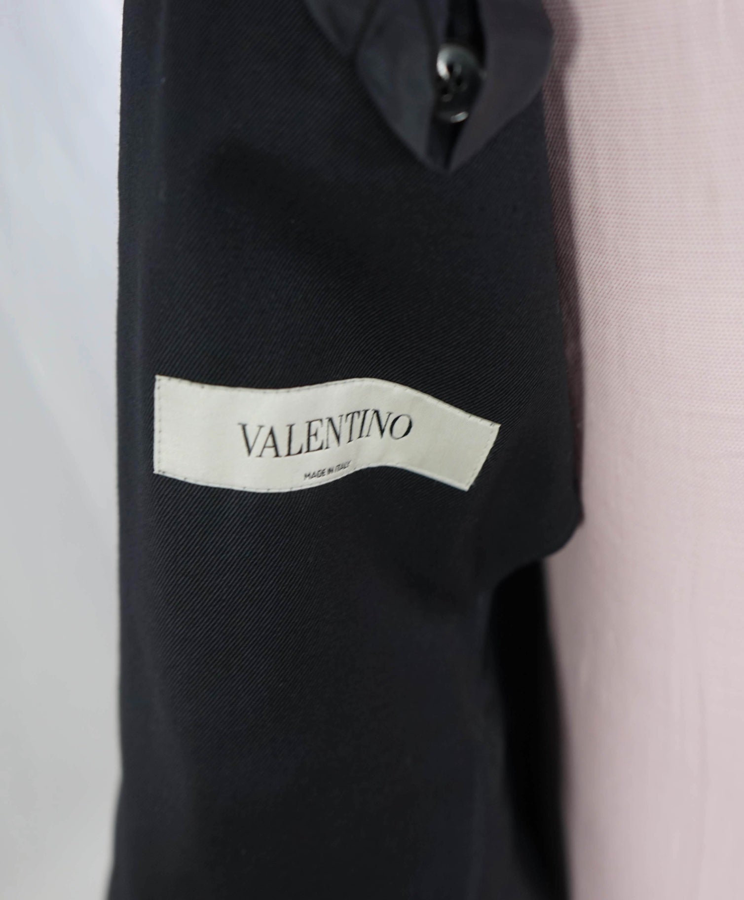 $3,200 VALENTINO - Navy Blue Wool Blazer - 36