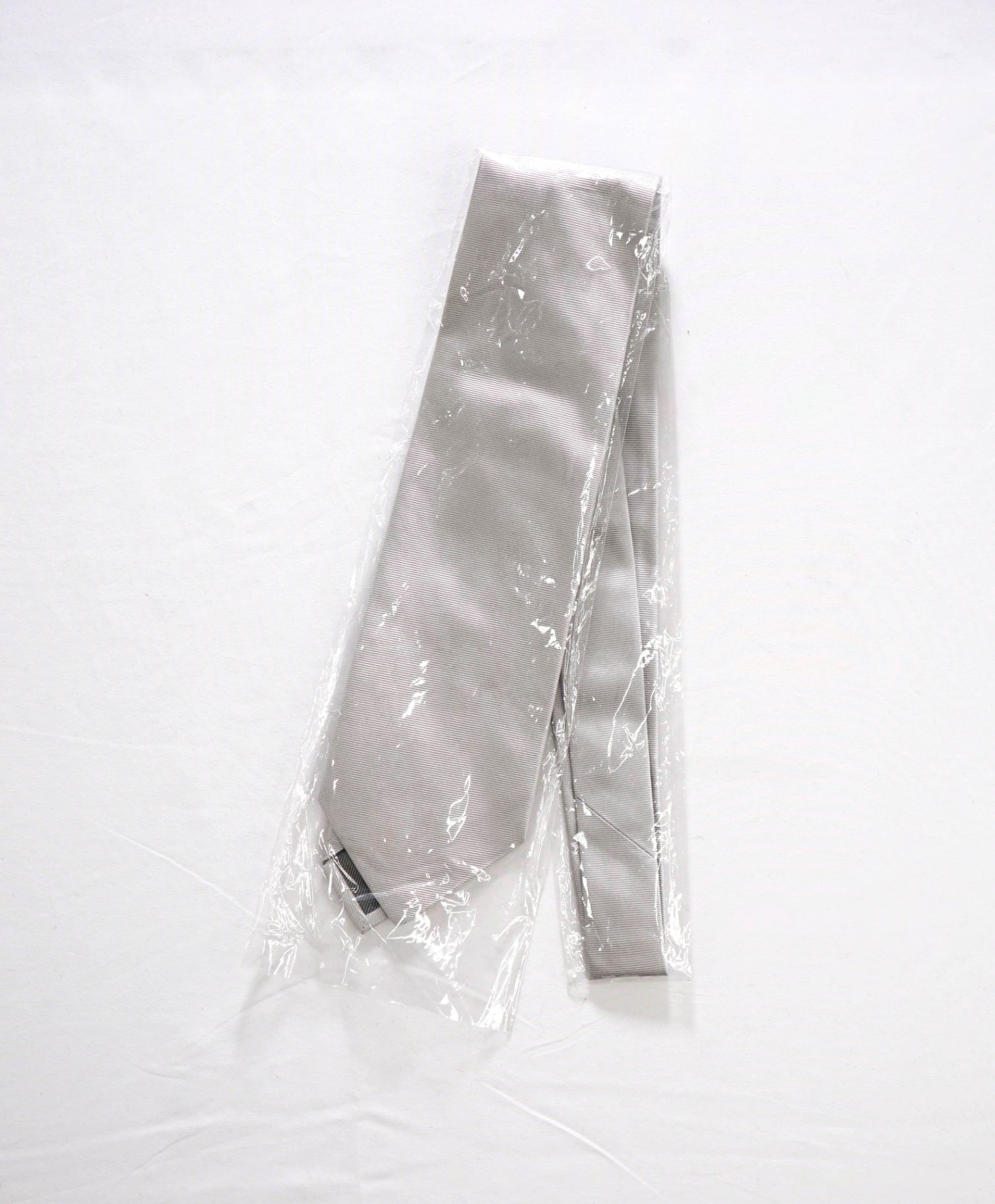 $192 LUIGI BORRELLI - Silver Silk - 3.75" Tie
