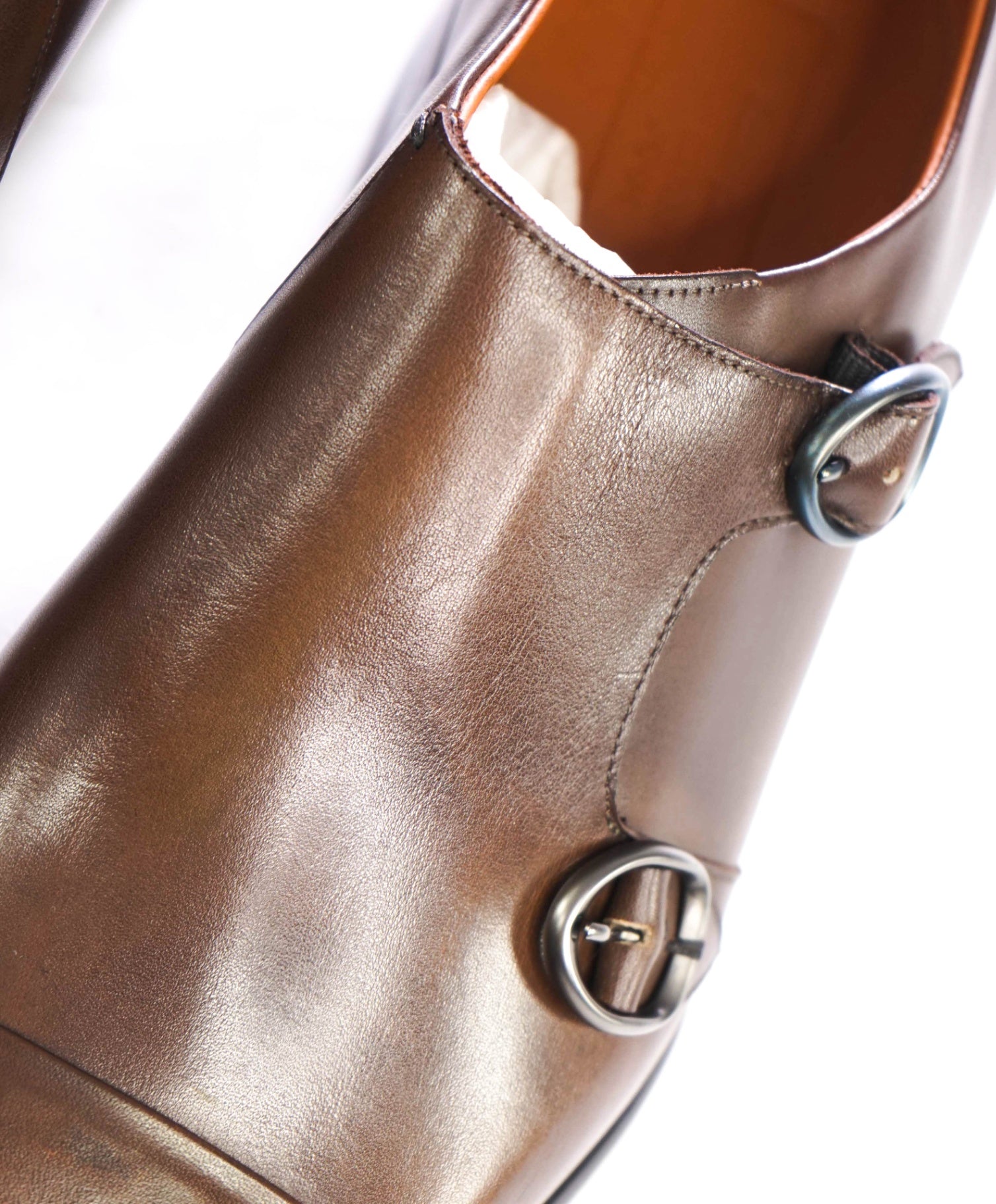$1,195 ZEGNA - Brown GOODYEAR Monk Straps - US 9 (8UK)