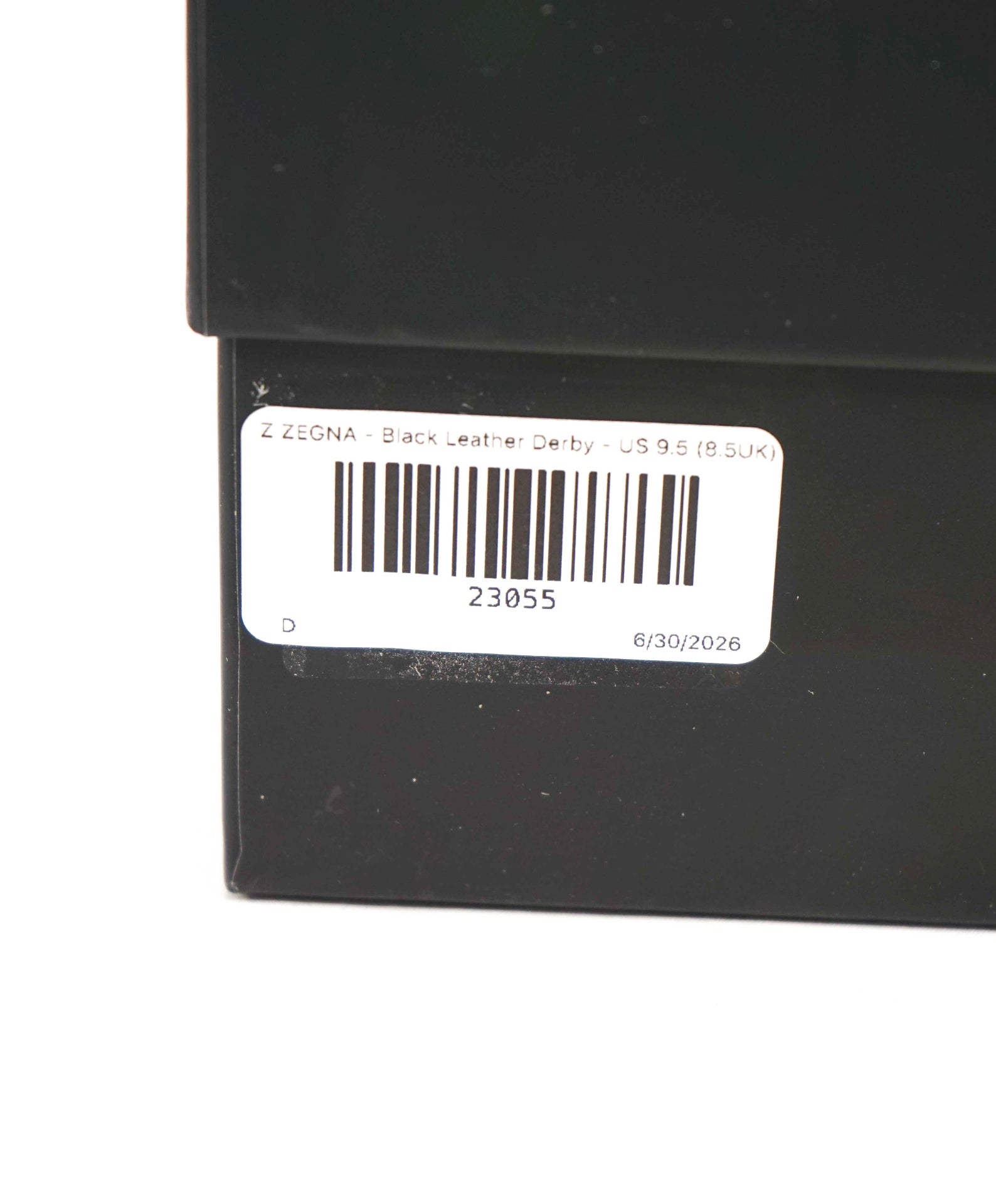$650 Z ZEGNA - Black Leather Derby - US 9.5 (8.5UK)