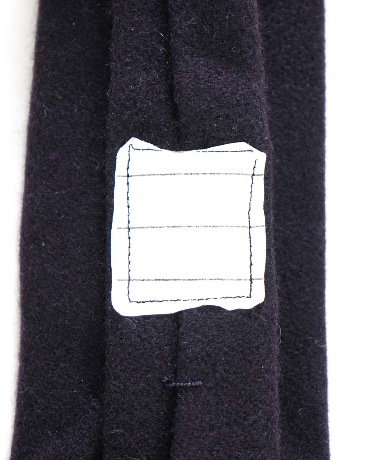 THOM BROWNE - Solid Navy Blue Thick Flannel - 3" Tie