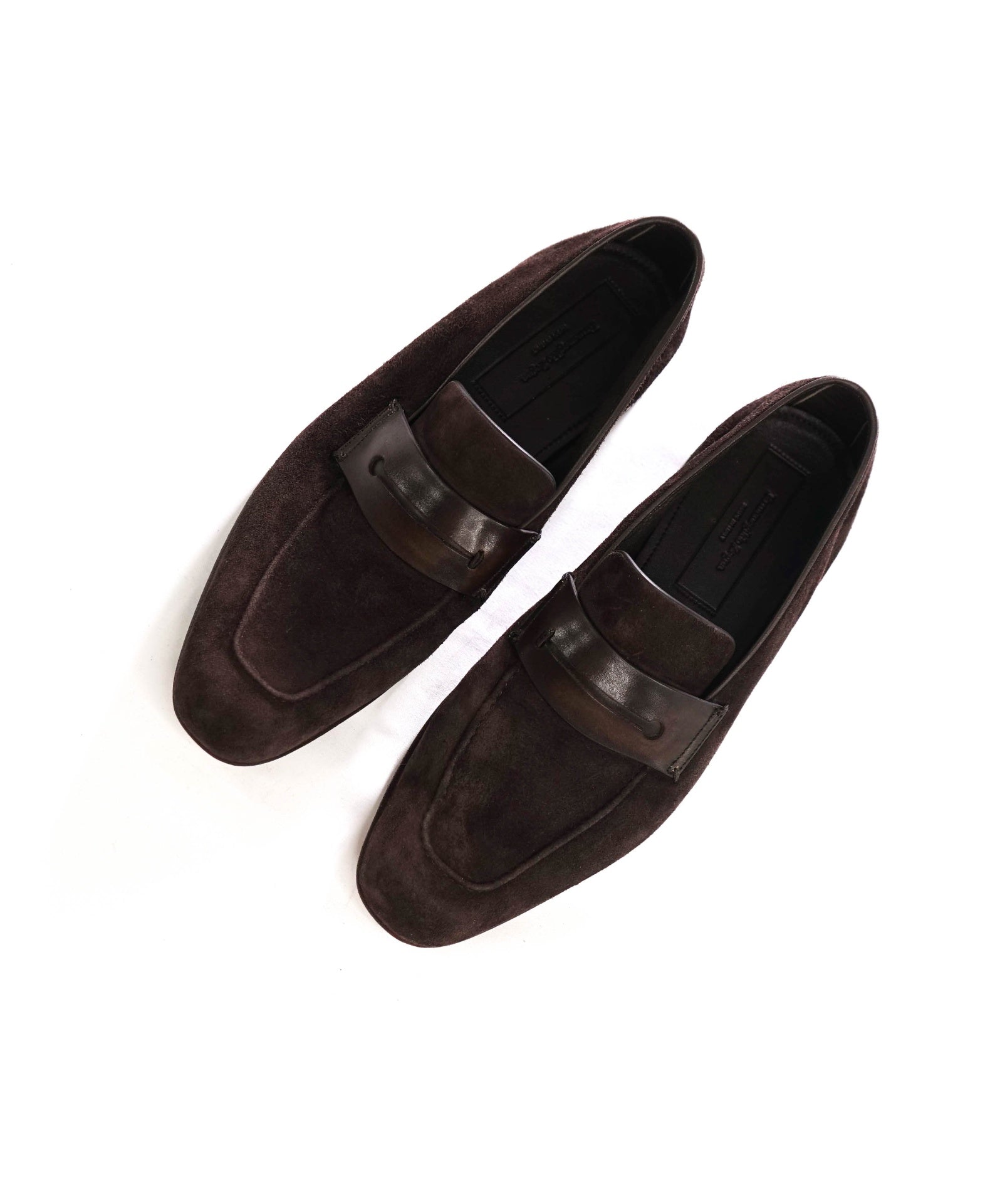 $960 ZEGNA - Brown ASOLA Suede/Leather Loafers - US 6 (5UK)
