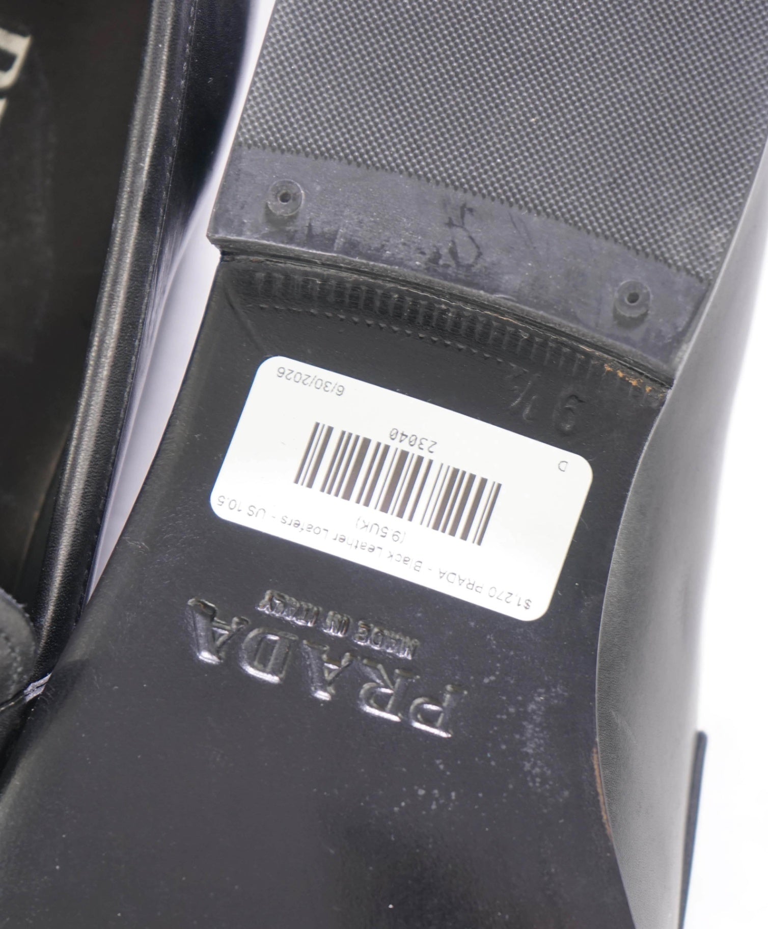 $1,270 PRADA - Black Leather Loafers - US 10.5 (9.5UK)