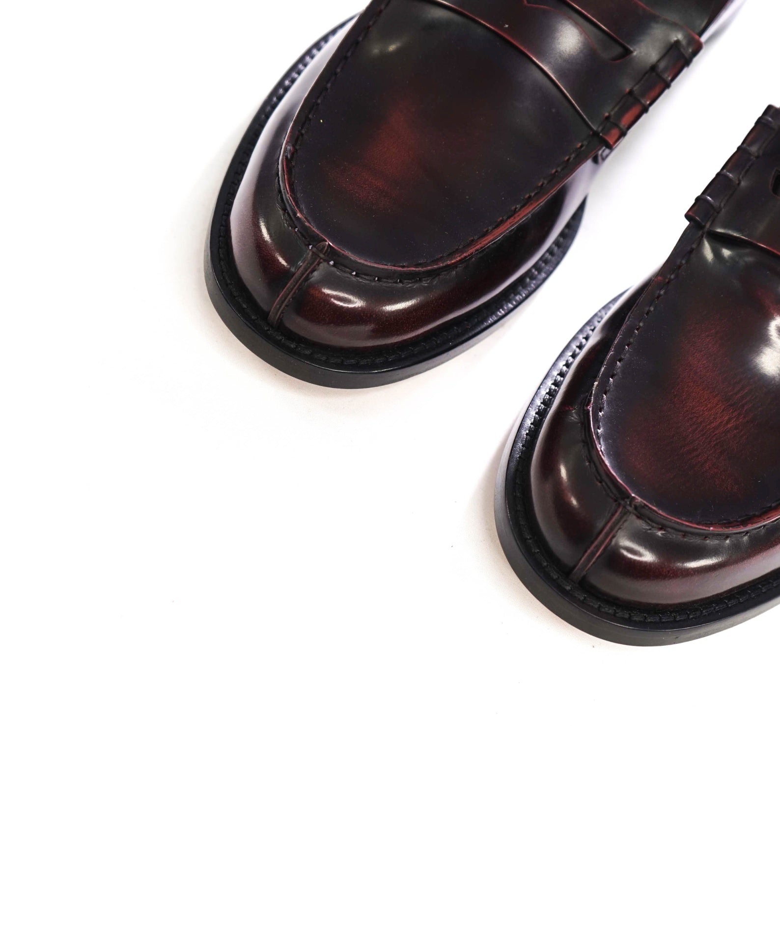 $925 TOD'S - Burgundy Leather Penny Loafers - US 8 (7UK)