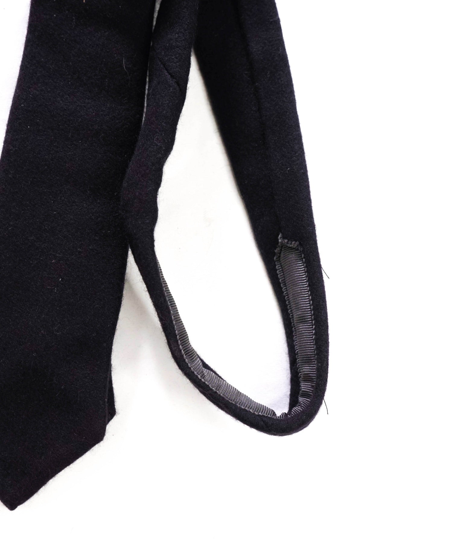 THOM BROWNE - Solid Navy Blue Thick Flannel - 3" Tie