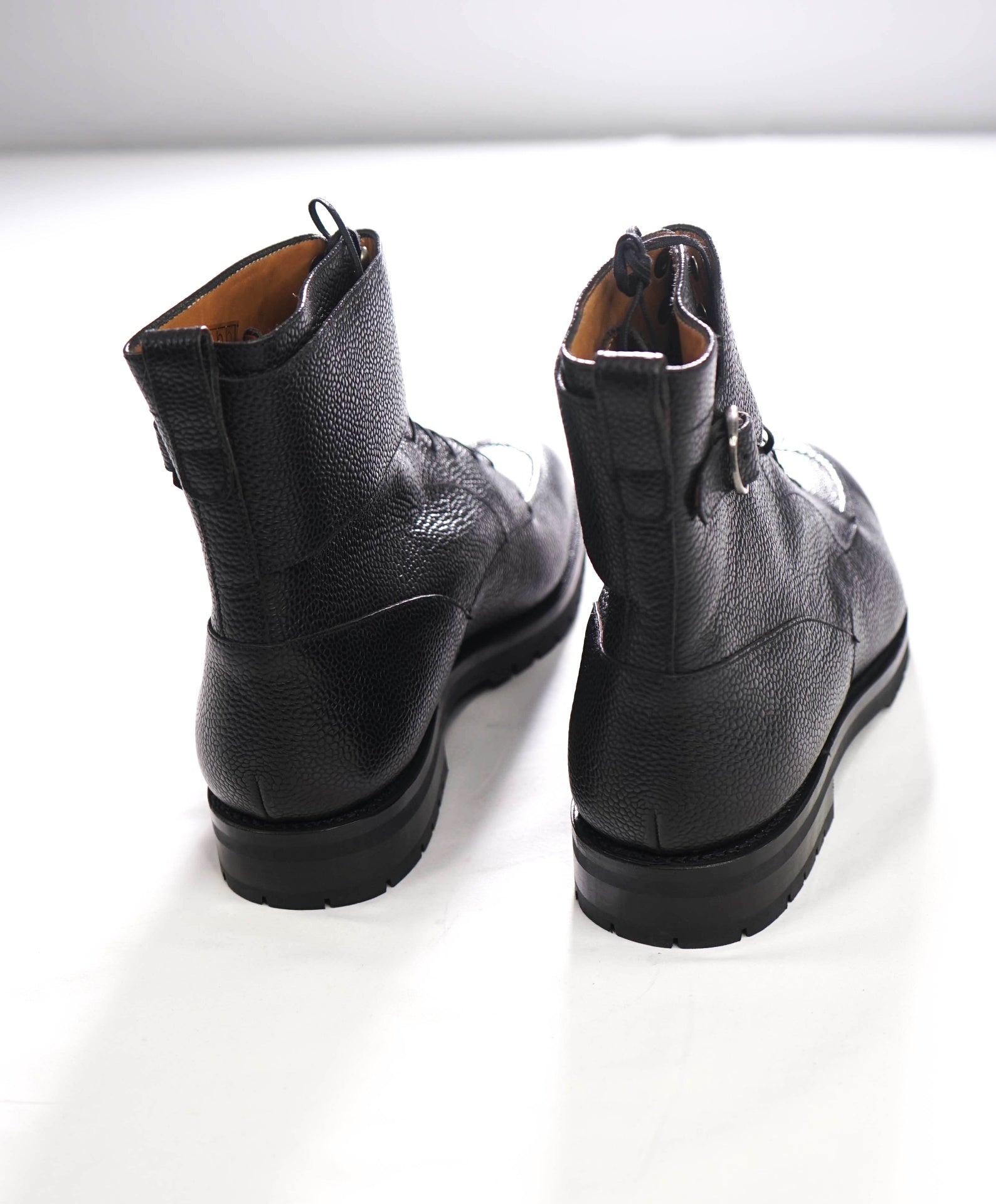 J. FITZPATRICK - Black Leather "COLVILLE" Boots - US 12 (11UK)