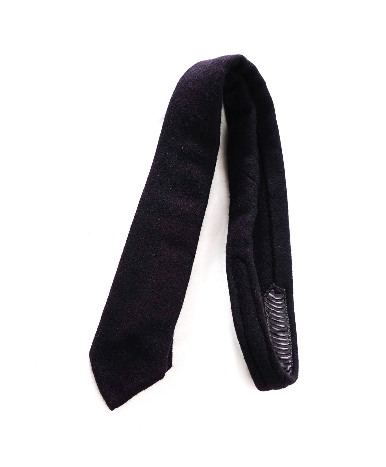 THOM BROWNE - Solid Navy Blue Thick Flannel - 3" Tie