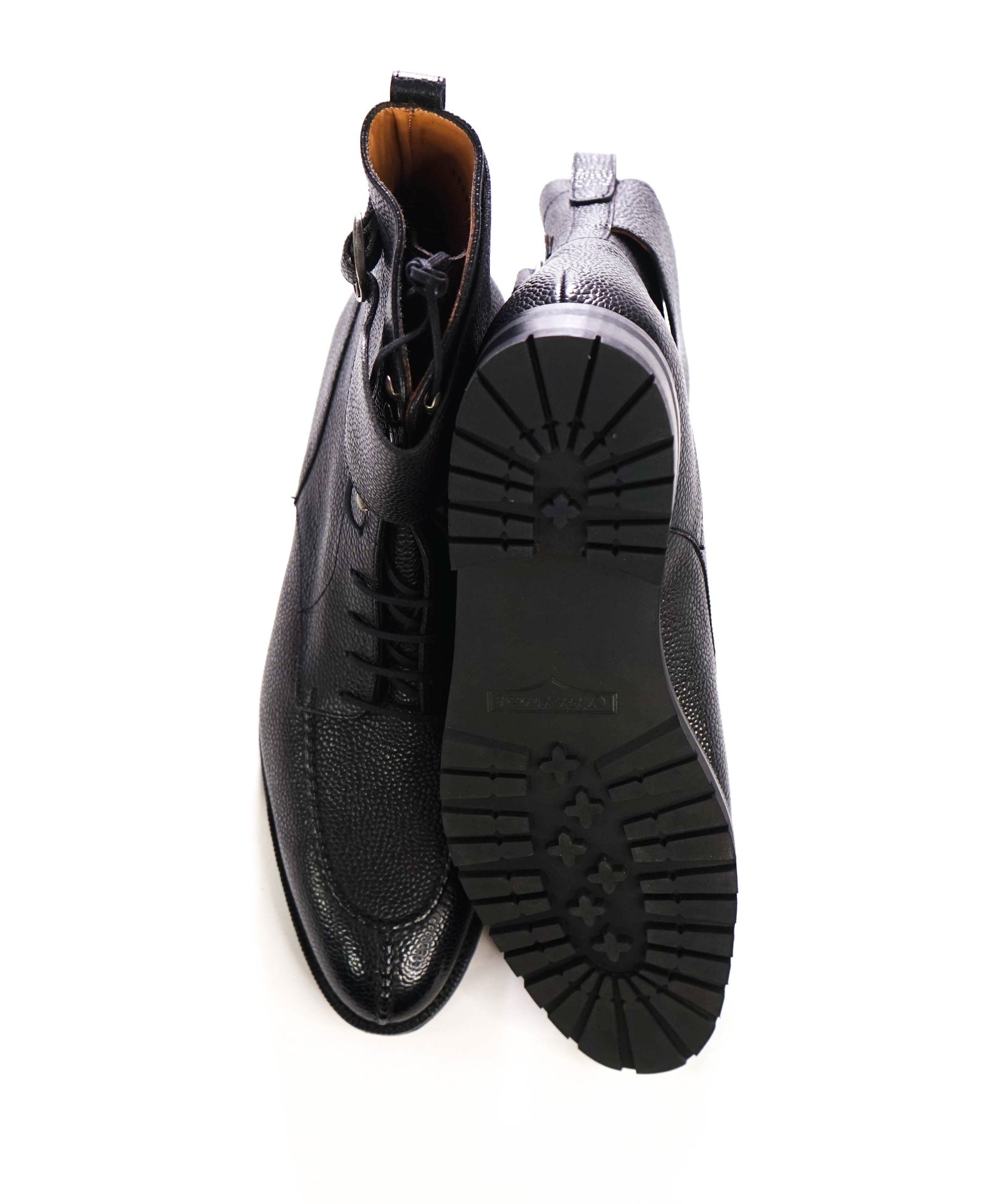 J. FITZPATRICK - Black Leather "COLVILLE" Boots - US 12 (11UK)