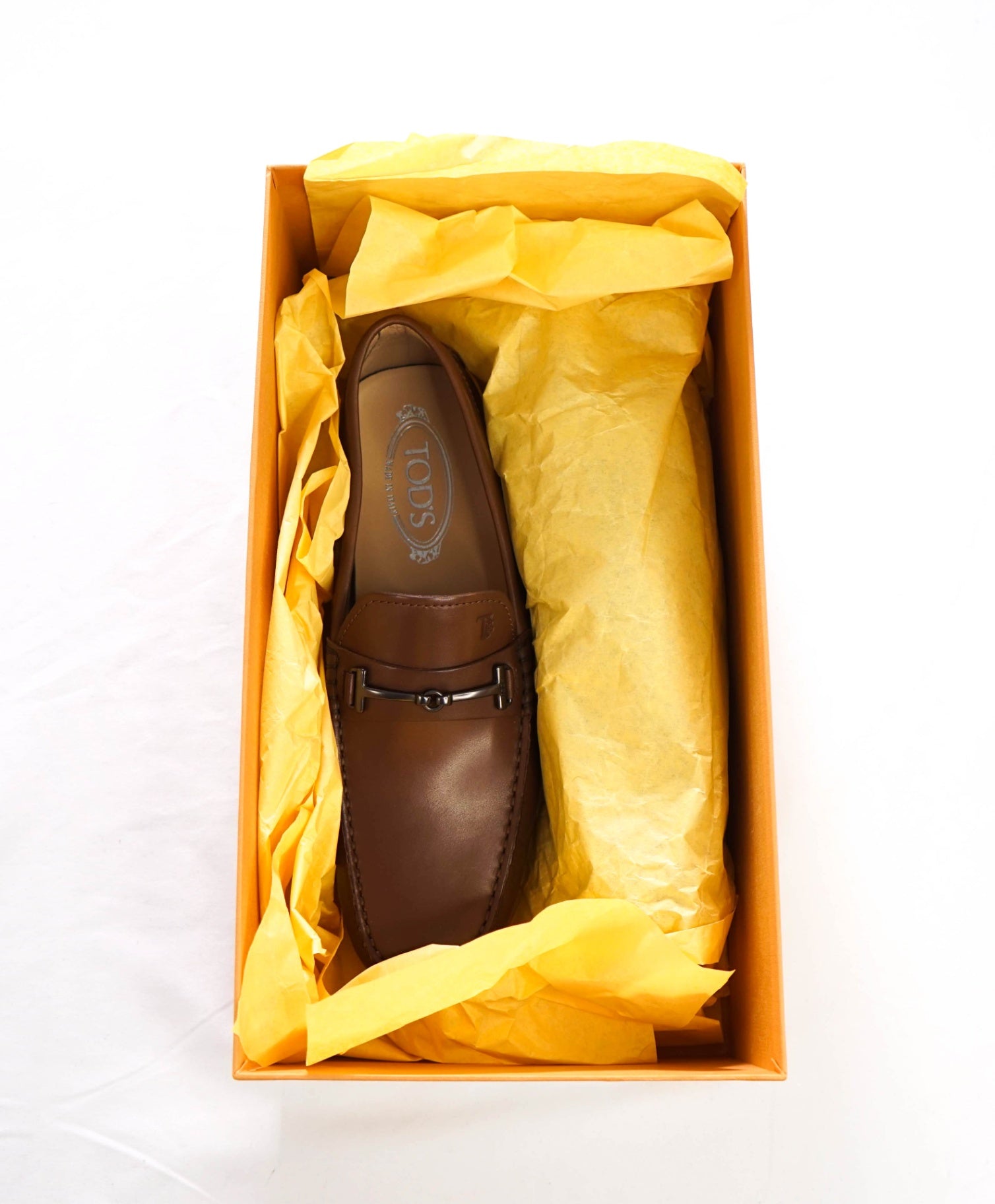 $975 TOD'S - Brown Leather Driving Loafers - US 8.5 (7.5UK)