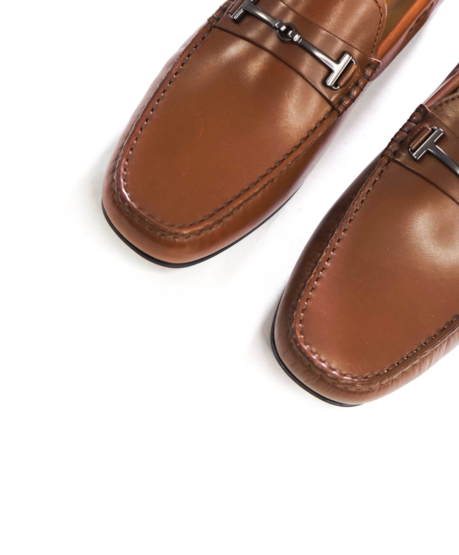 $975 TOD'S - Brown Leather Driving Loafers - US 8.5 (7.5UK)