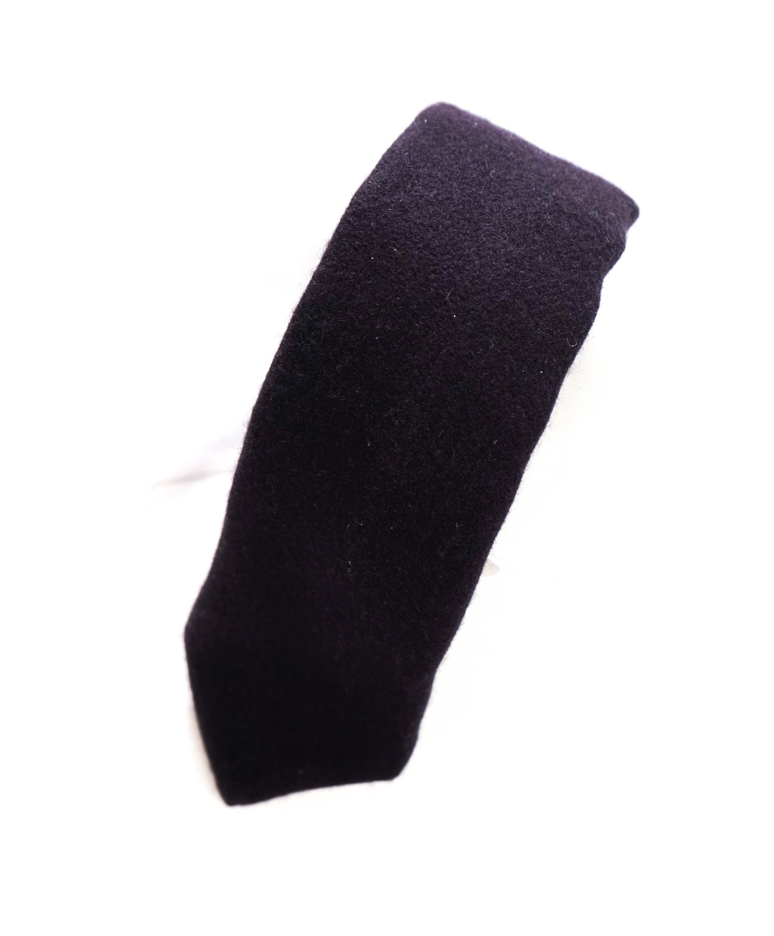 THOM BROWNE - Solid Navy Blue Thick Flannel - 3" Tie