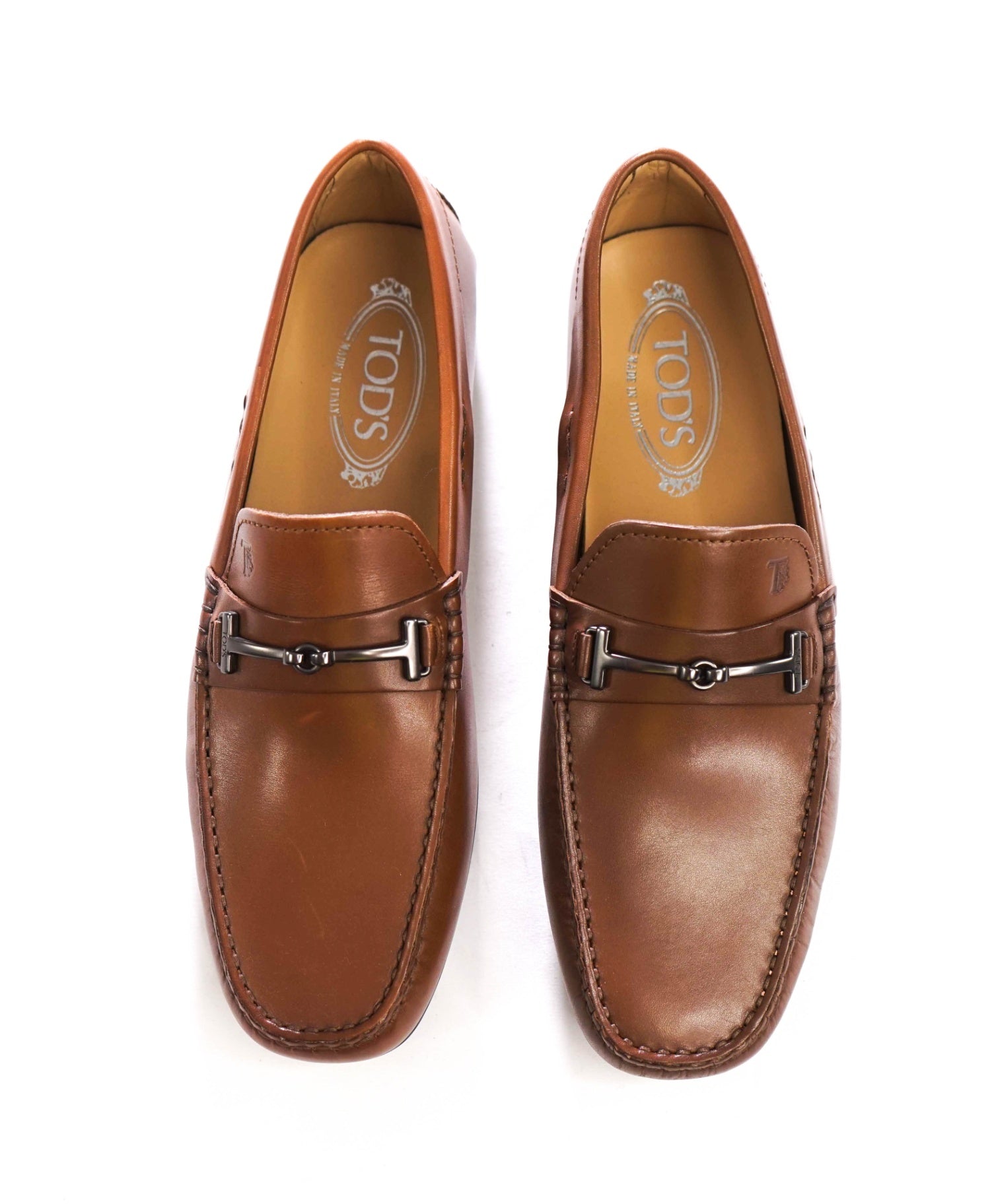 $975 TOD'S - Brown Leather Driving Loafers - US 8.5 (7.5UK)