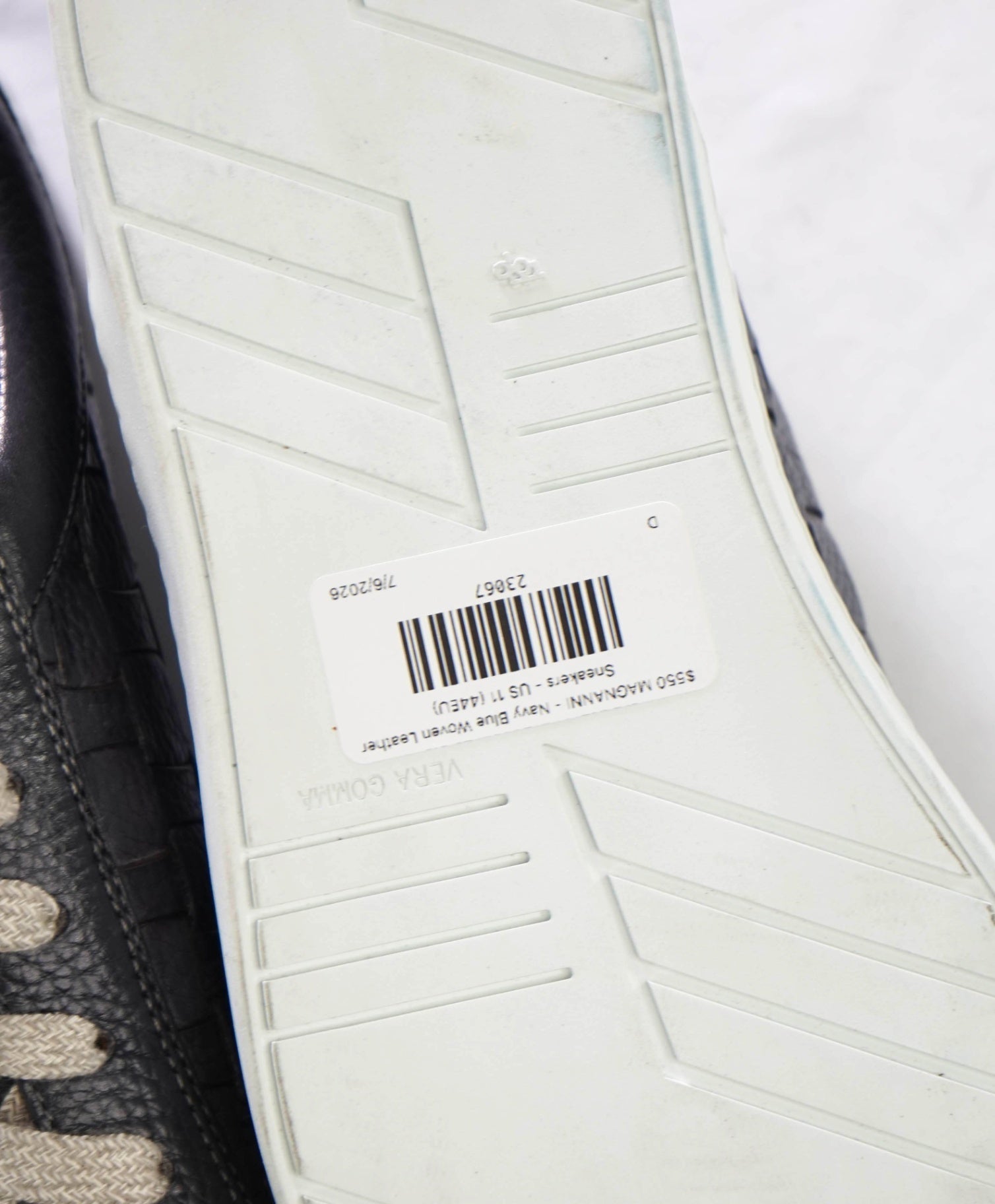 $550 MAGNANNI - Gray Woven Leather Sneakers - US 11 (44EU)