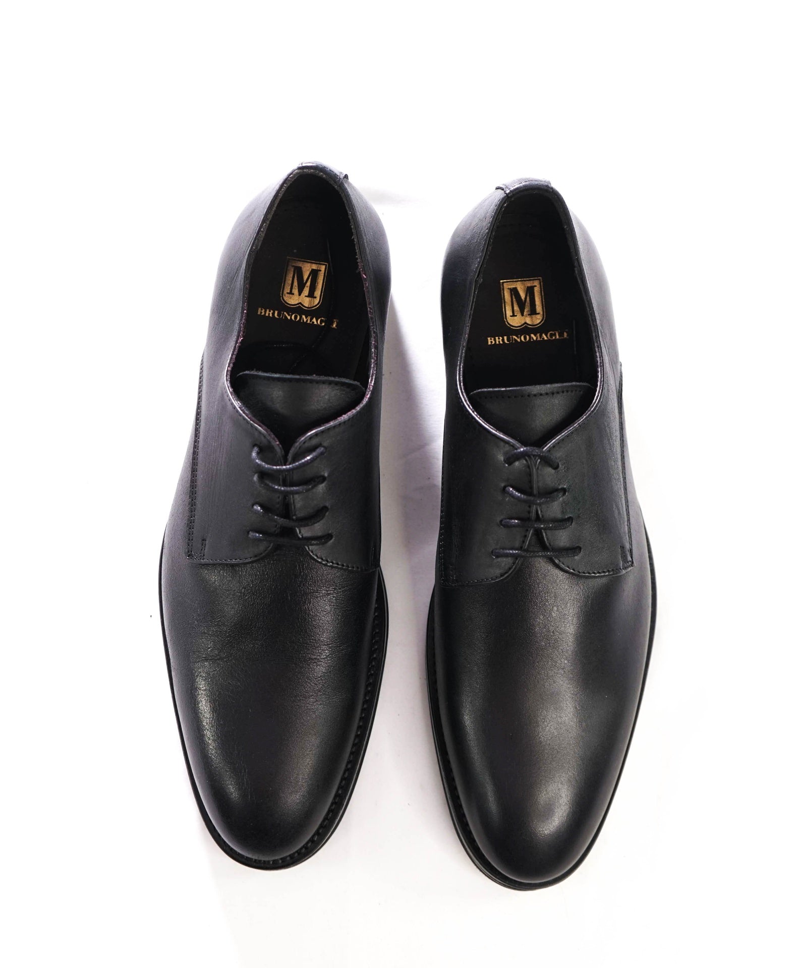 $395 BRUNO MAGLI - Black Leather Derby - US 9 (42EU)