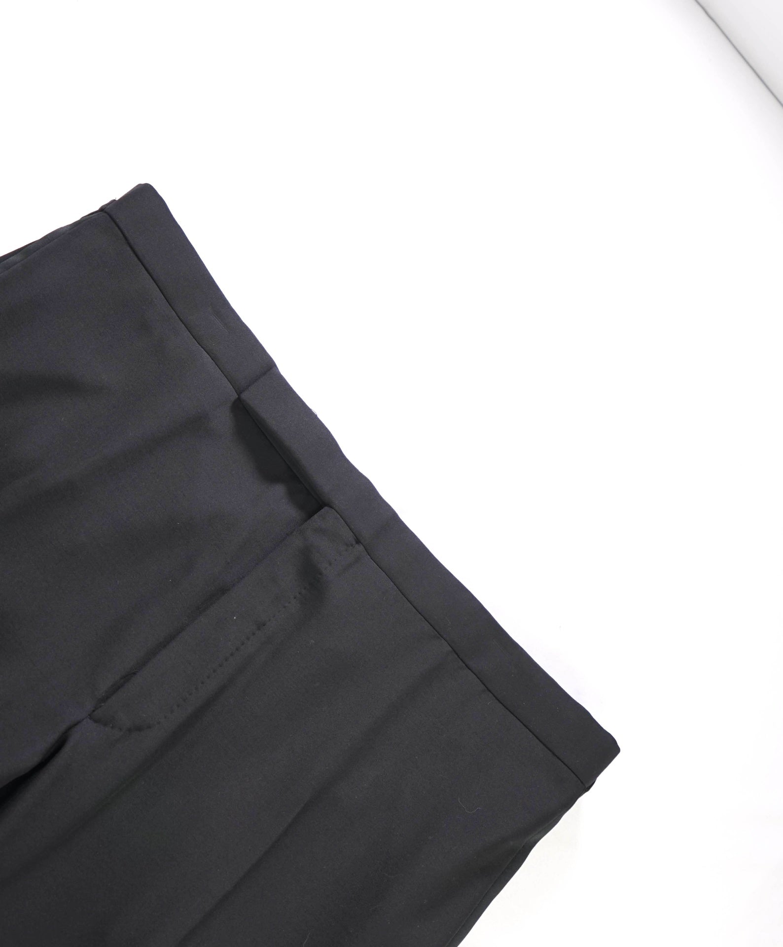 $995 RALPH LAUREN PURPLE LABEL - Black Tuxedo Pants - 43W