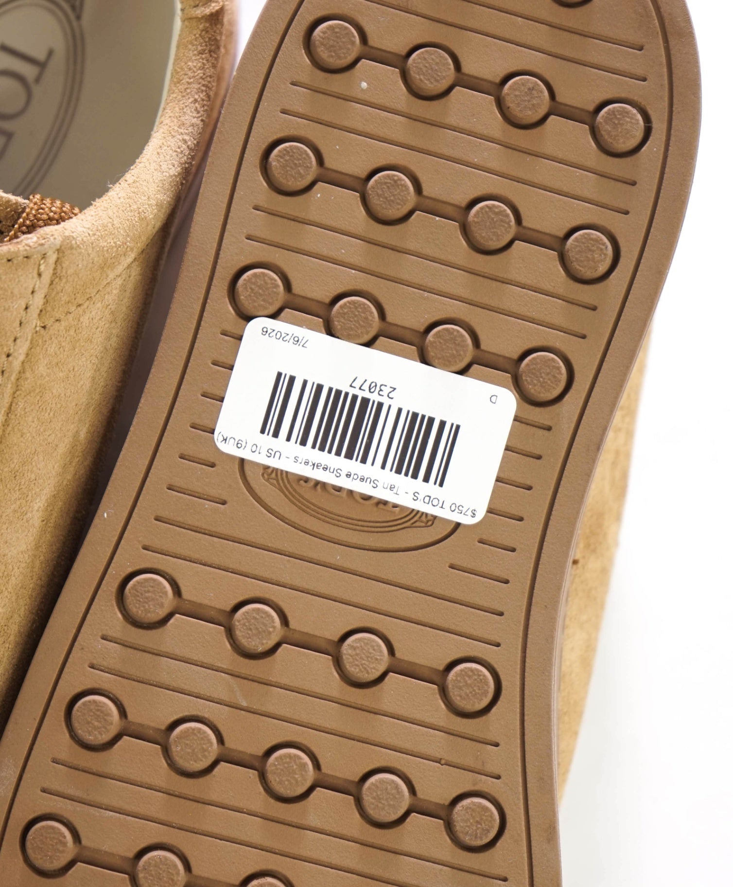 $750 TOD'S - Tan Suede Sneakers - US 10 (9UK)