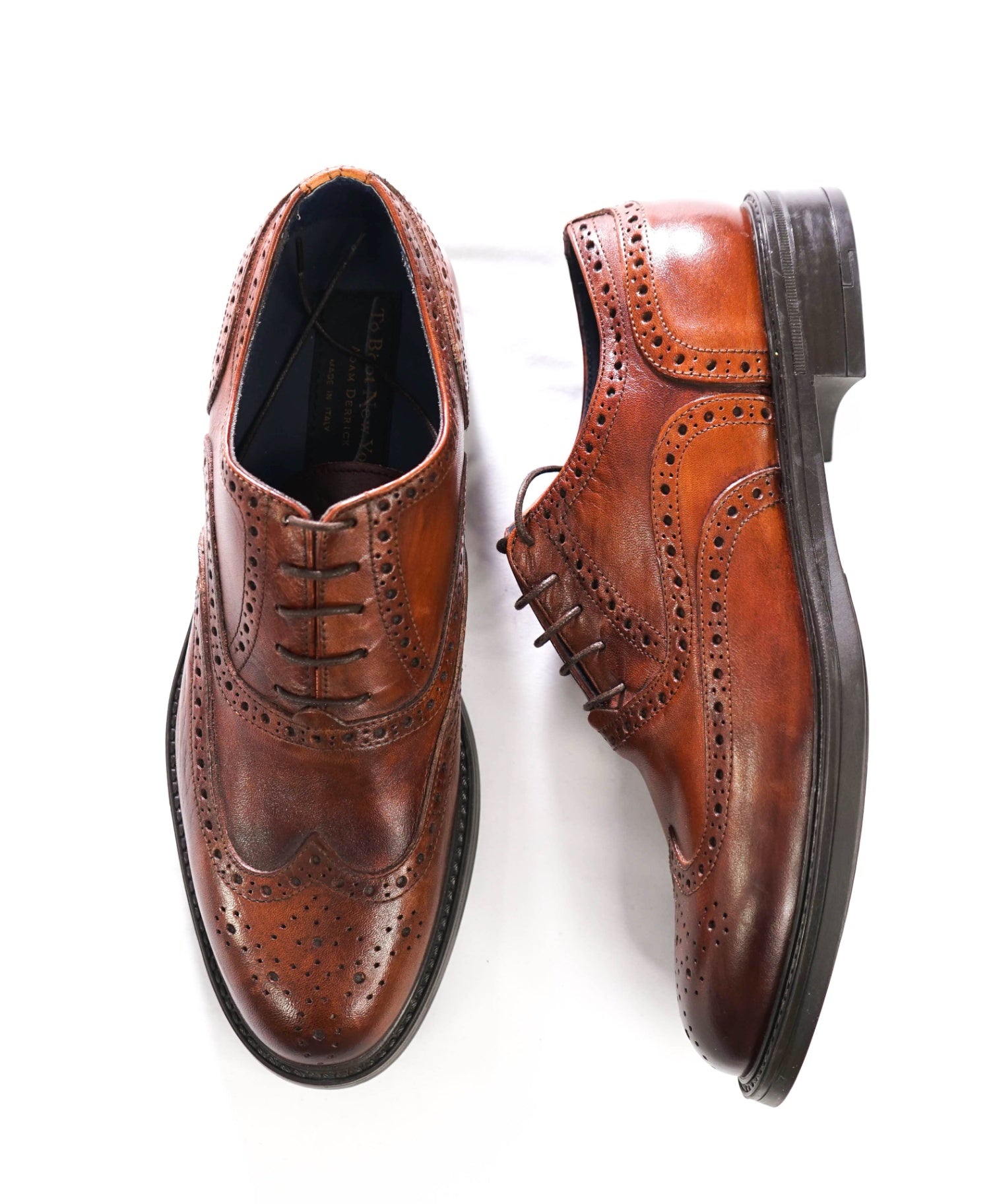 $425 To Boot New York - Brown Leather Wingtip Oxfords - 9.5