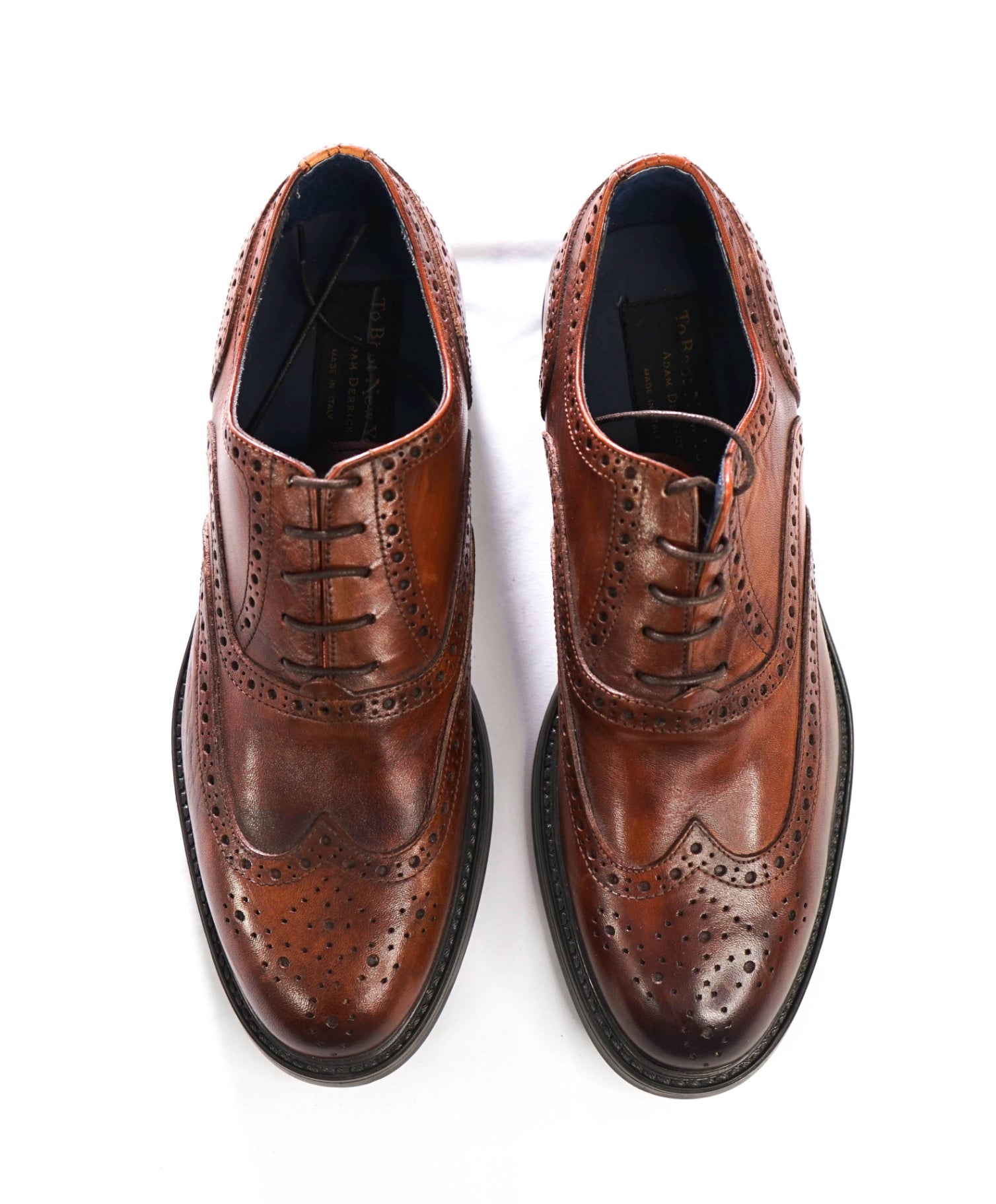 $425 To Boot New York - Brown Leather Wingtip Oxfords - 9.5