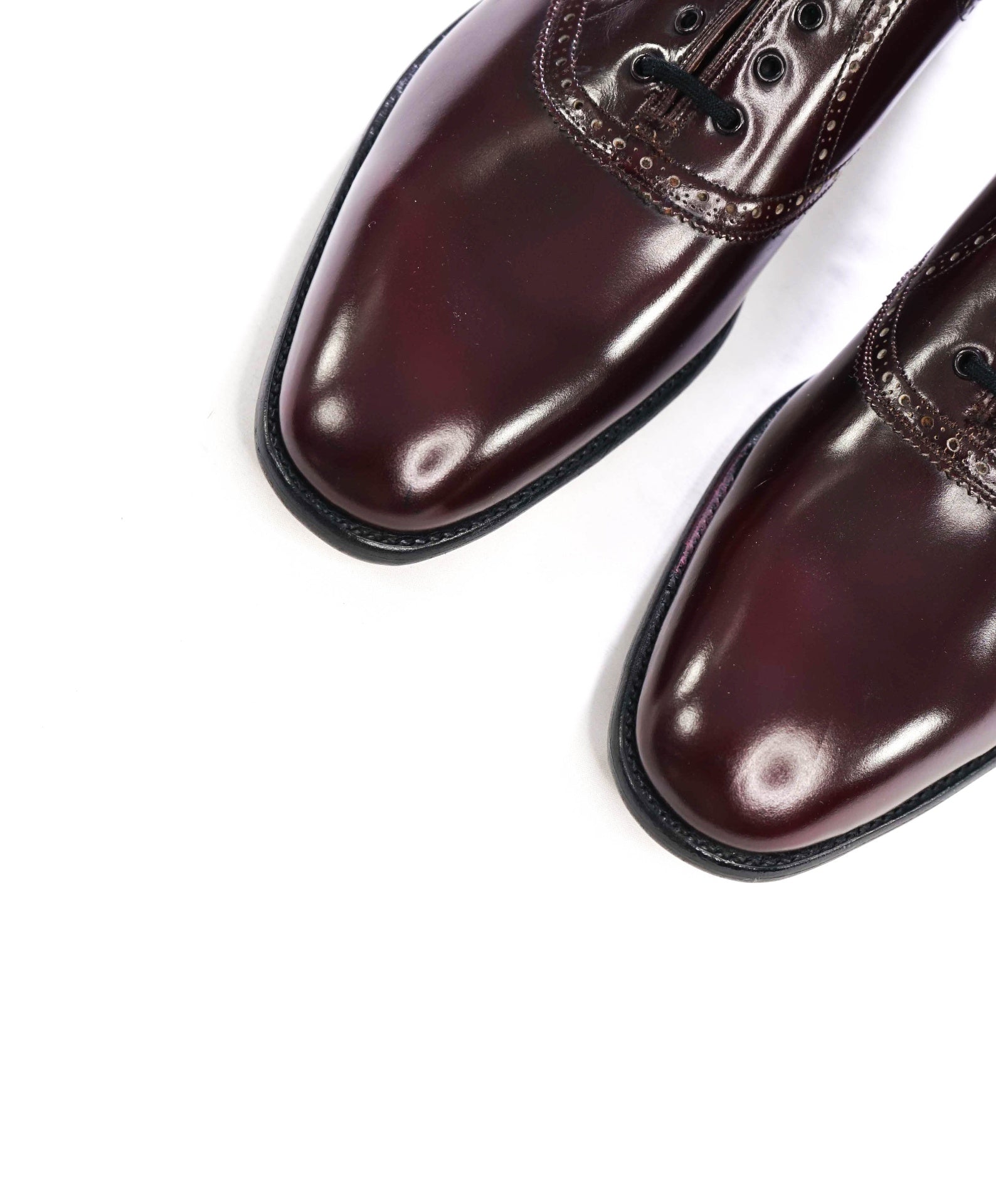 $1,370 CHURCH'S - Shell Cordovan Oxblood Oxfords - US 12 (11UK)