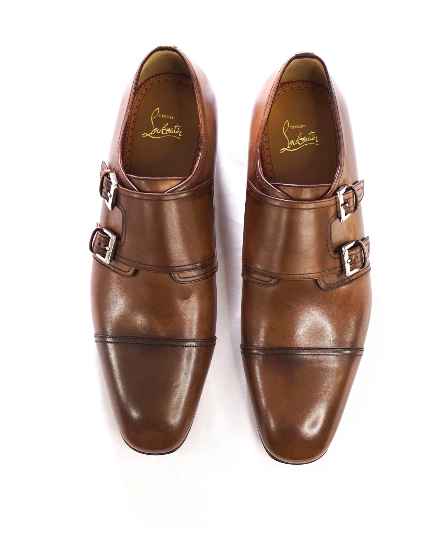 $1,150 LOUBOUTIN - Brown "MORTIMER" Straps - US 10 (43EU)
