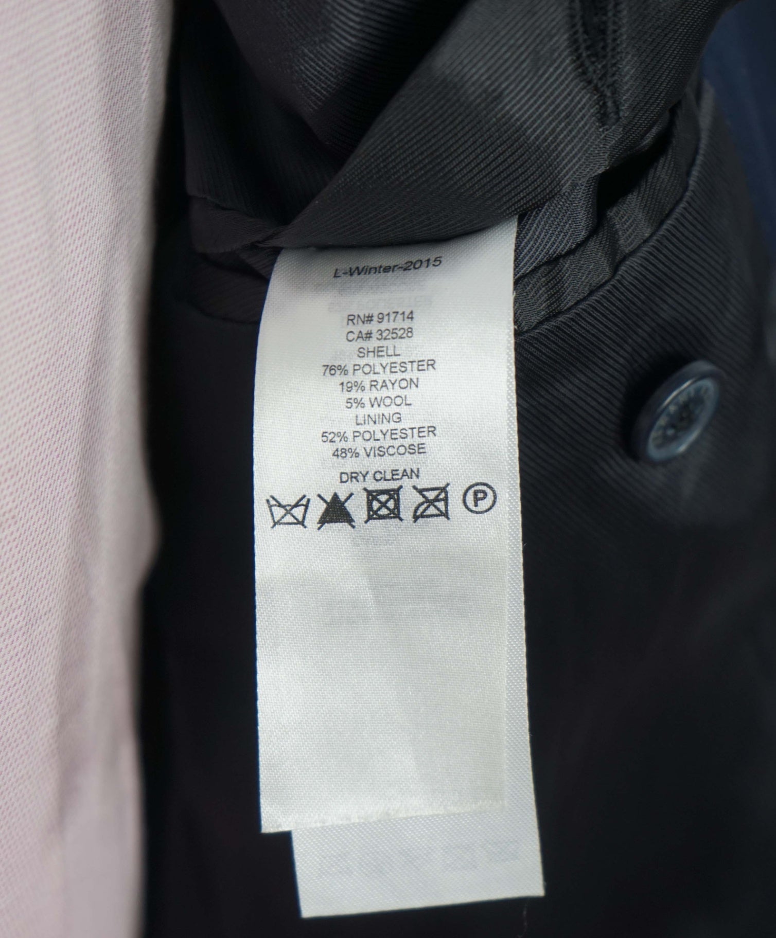 ARMANI EXCHANGE - Solid Navy Blue Blazer - 40S