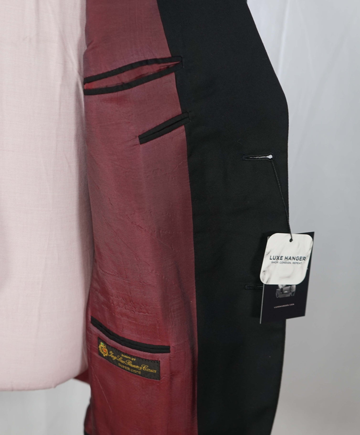 $995 LORO PIANA For BARNEYS - Black Wool Blazer - 42R