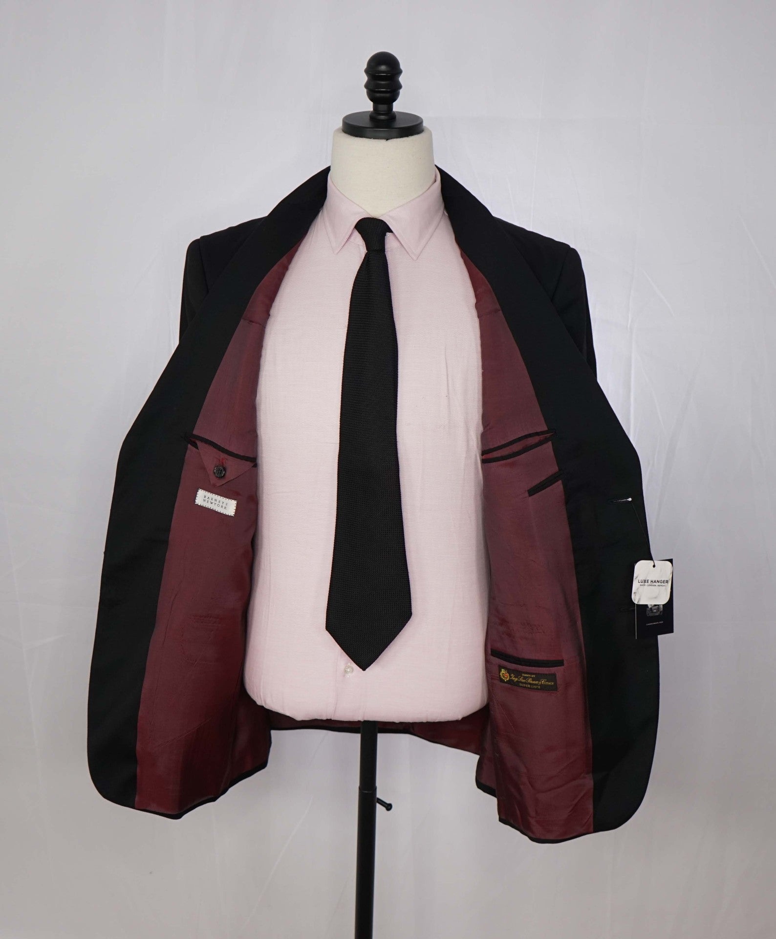 $995 LORO PIANA For BARNEYS - Black Wool Blazer - 42R