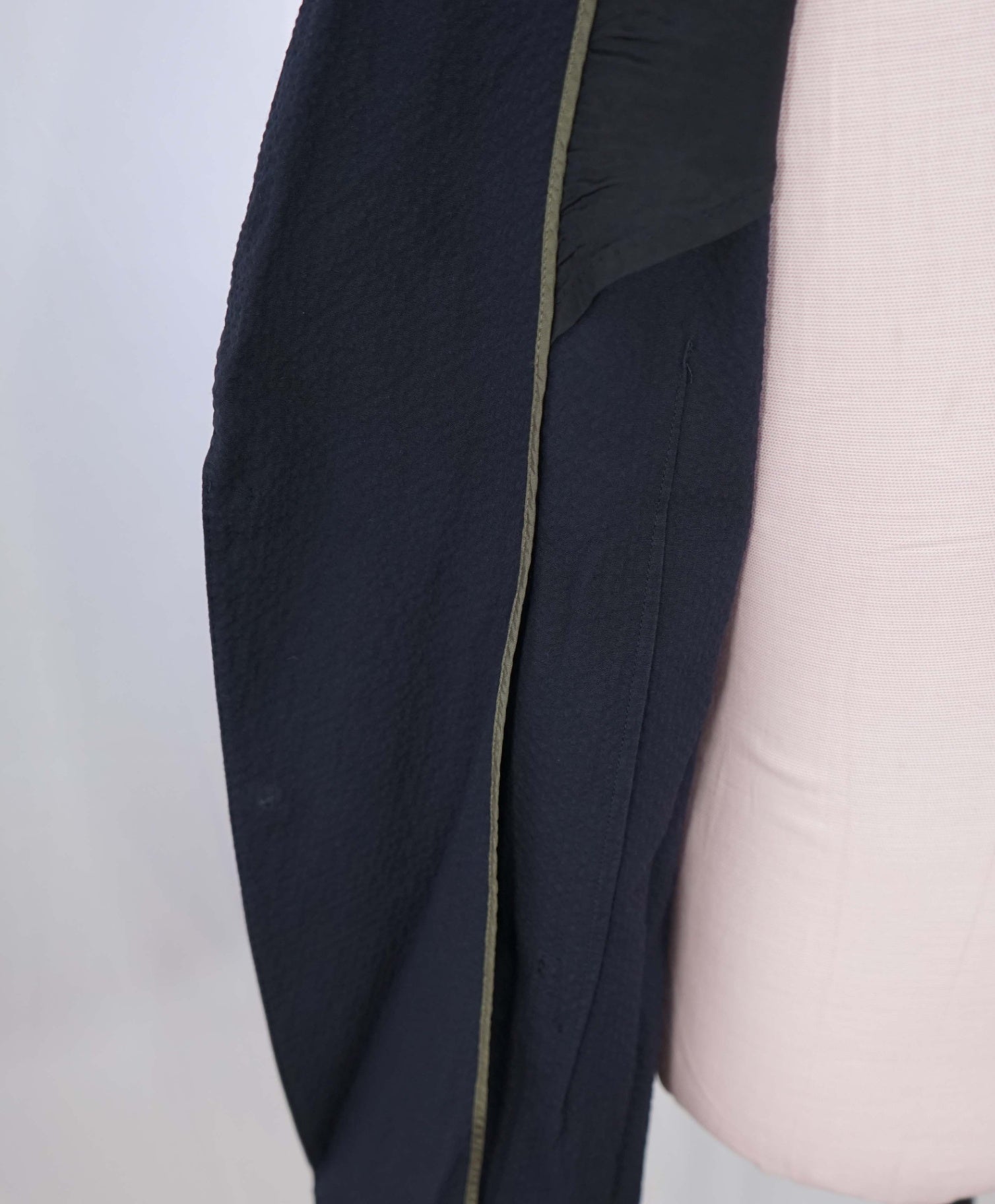 Z ZEGNA - Navy Blue Seersucker Sport Jacket - 42R (Fits 40R)